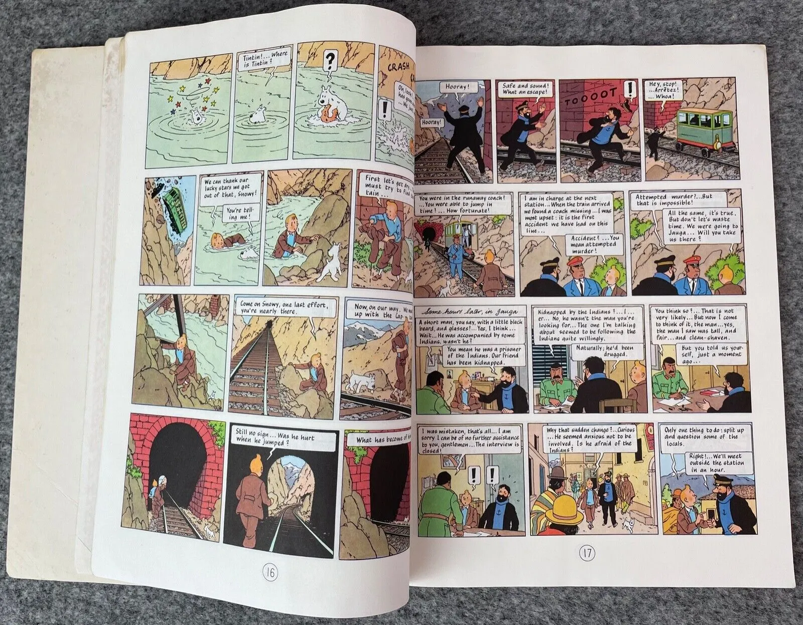 Prisoners of the Sun - Tintin Magnet UK Paperback Edition Book 1980s