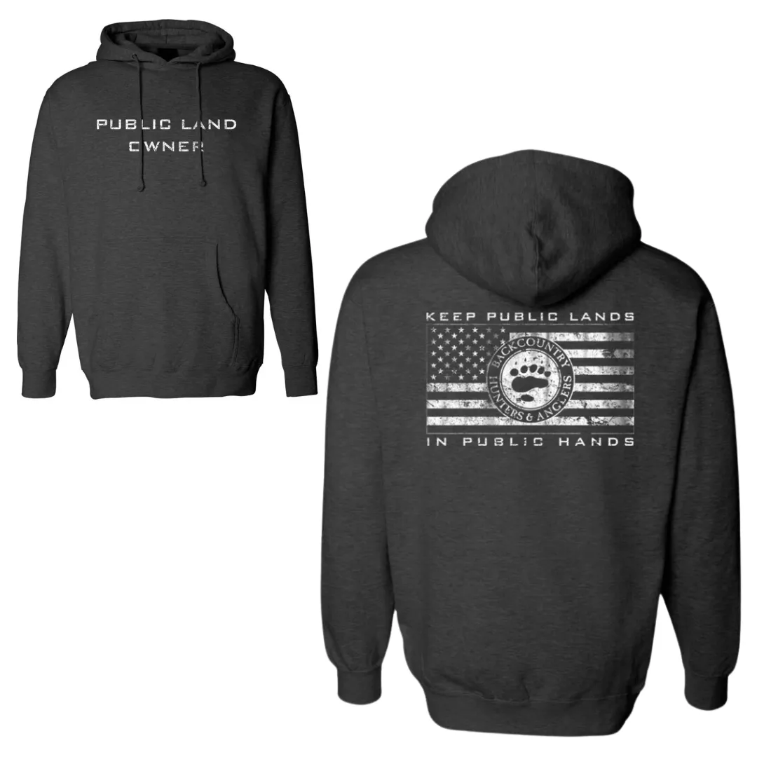 Public Land Owner Heavyweight Fleece Sweatshirt - Flag