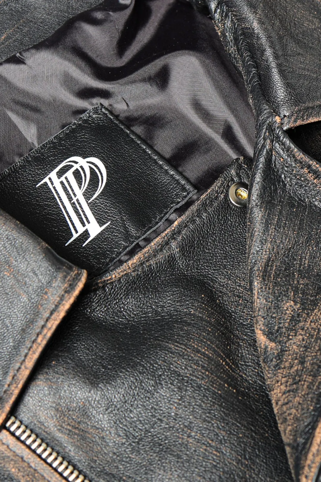 "AGED EFFECT" Motorcycle Jacket