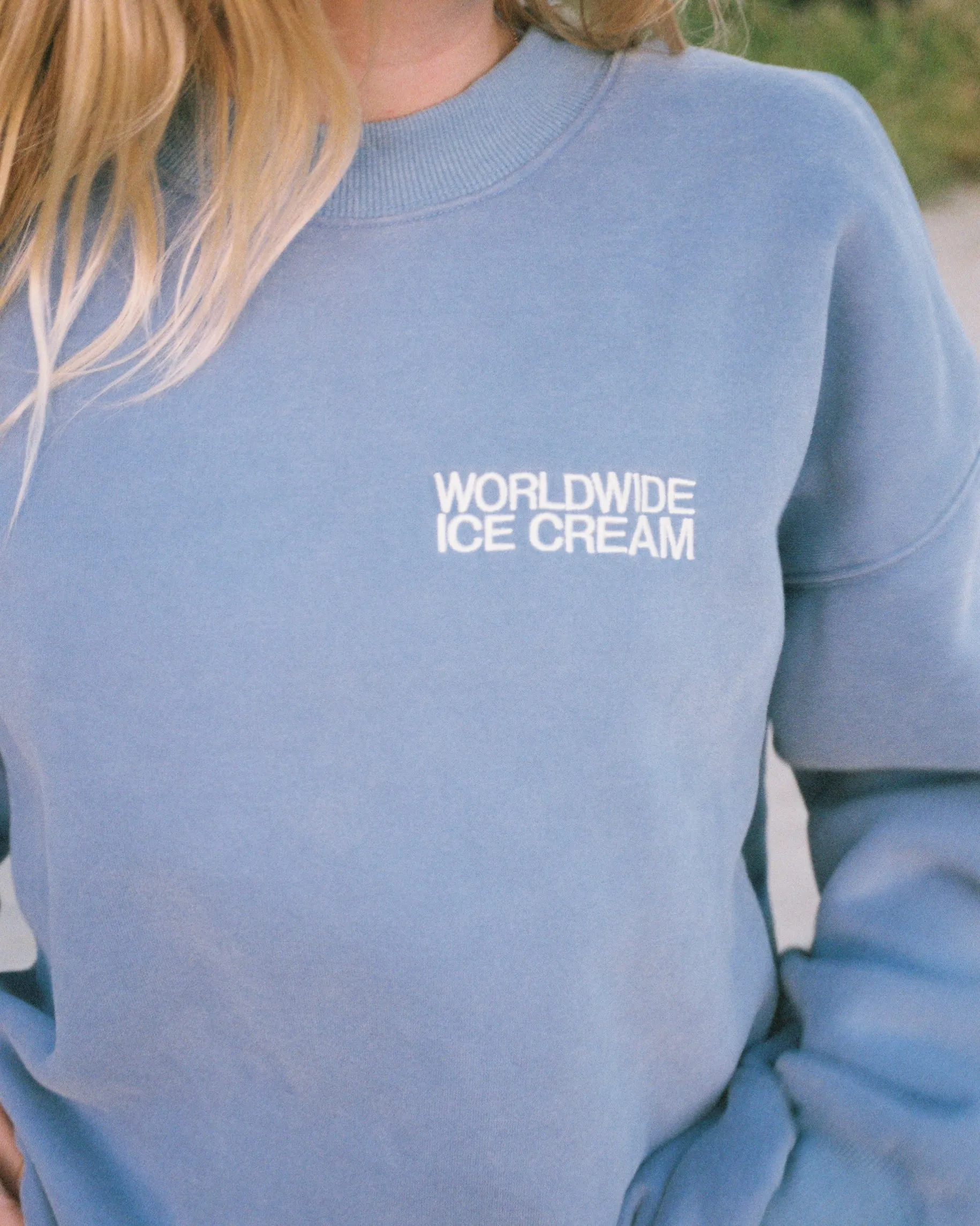 "Ice Cream" Crew Neck in Blue