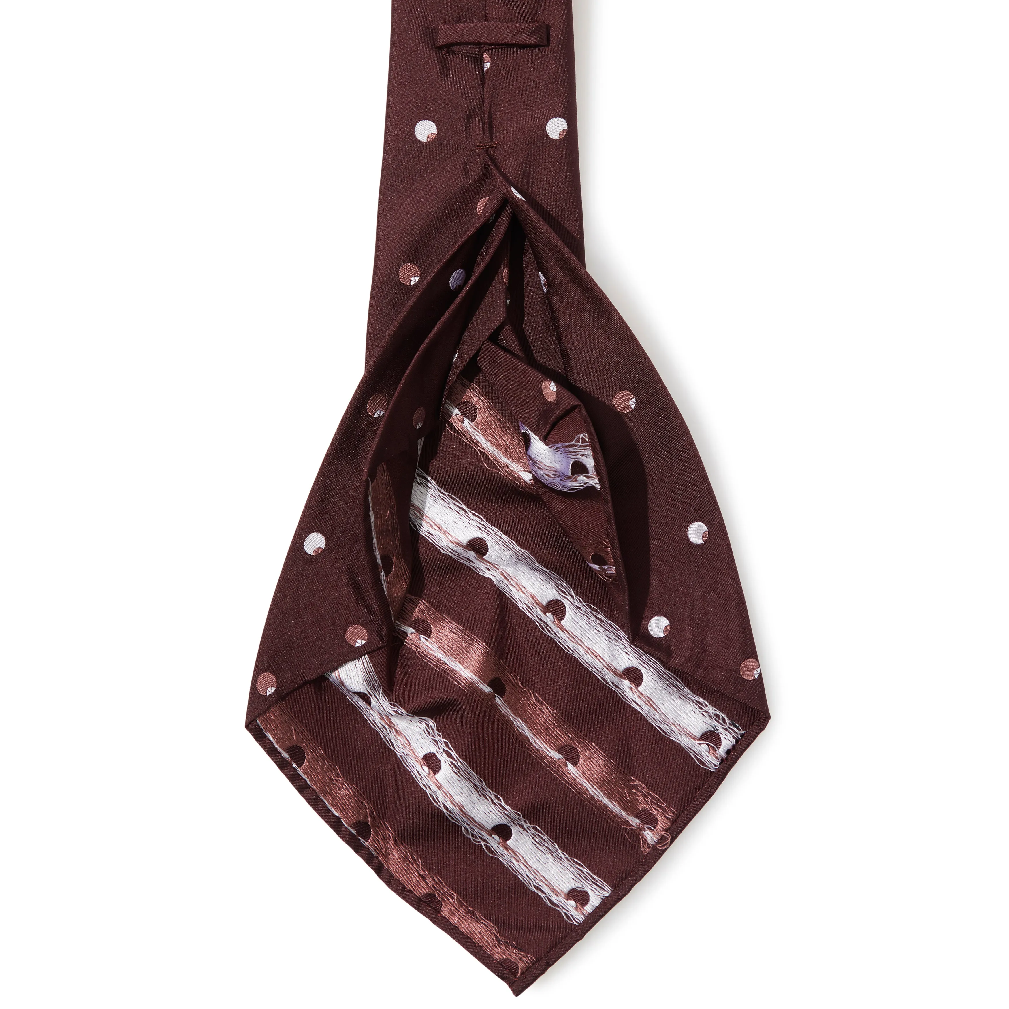 Silk Jacquard Dot Seven-fold Tie