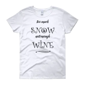 Snow & Wine Christmas Womens Tee