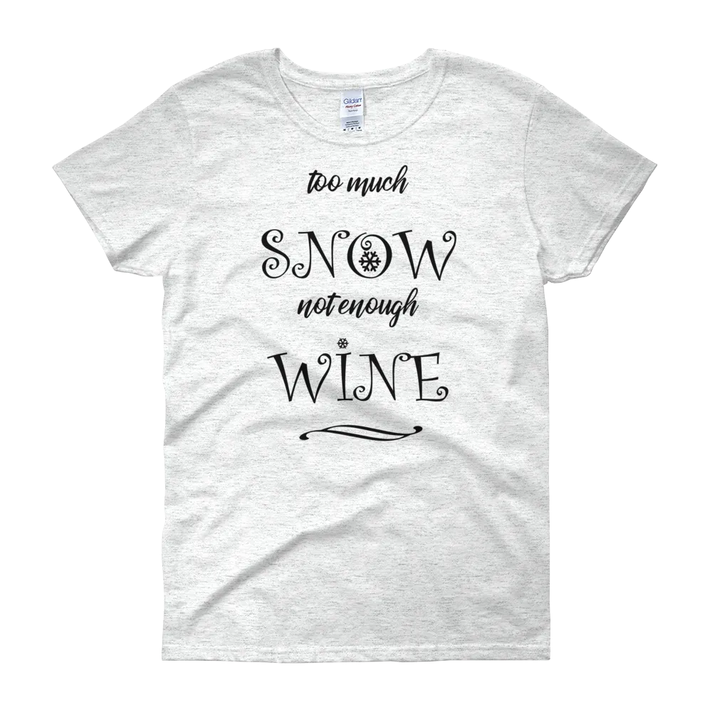 Snow & Wine Christmas Womens Tee