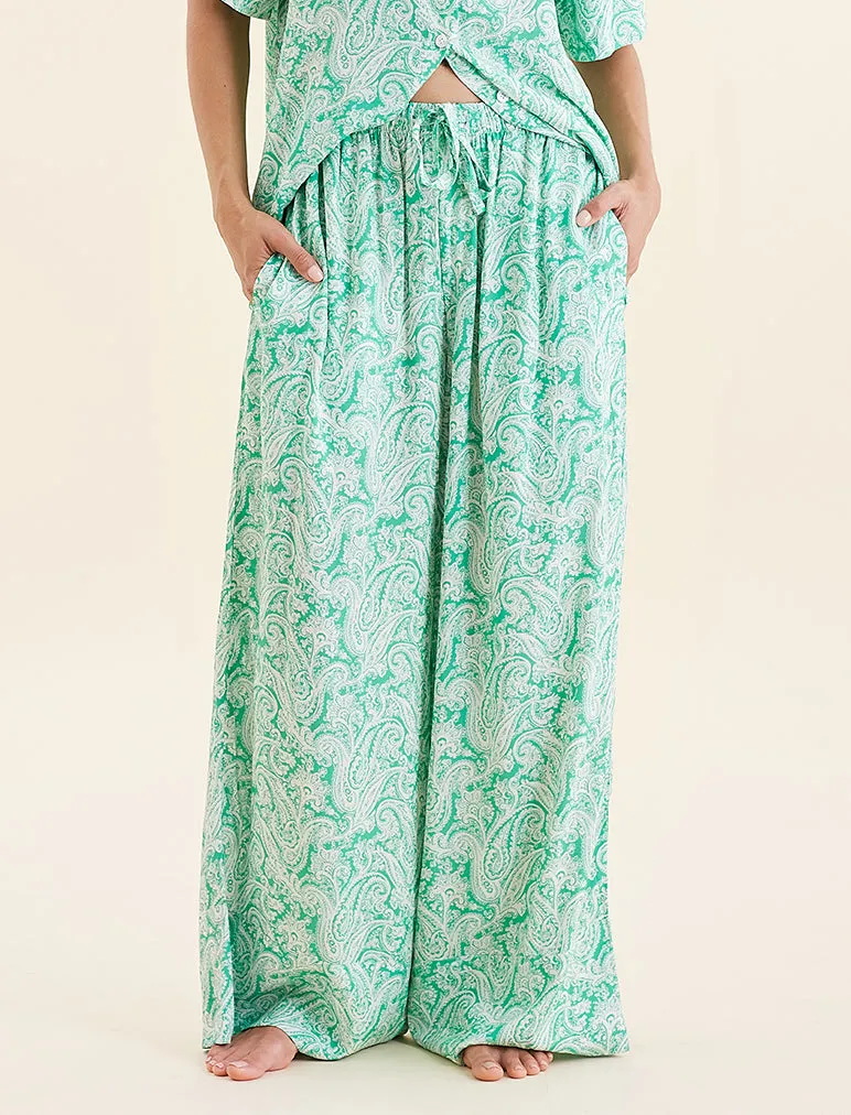 Sophia Paisley Wide Leg Pant