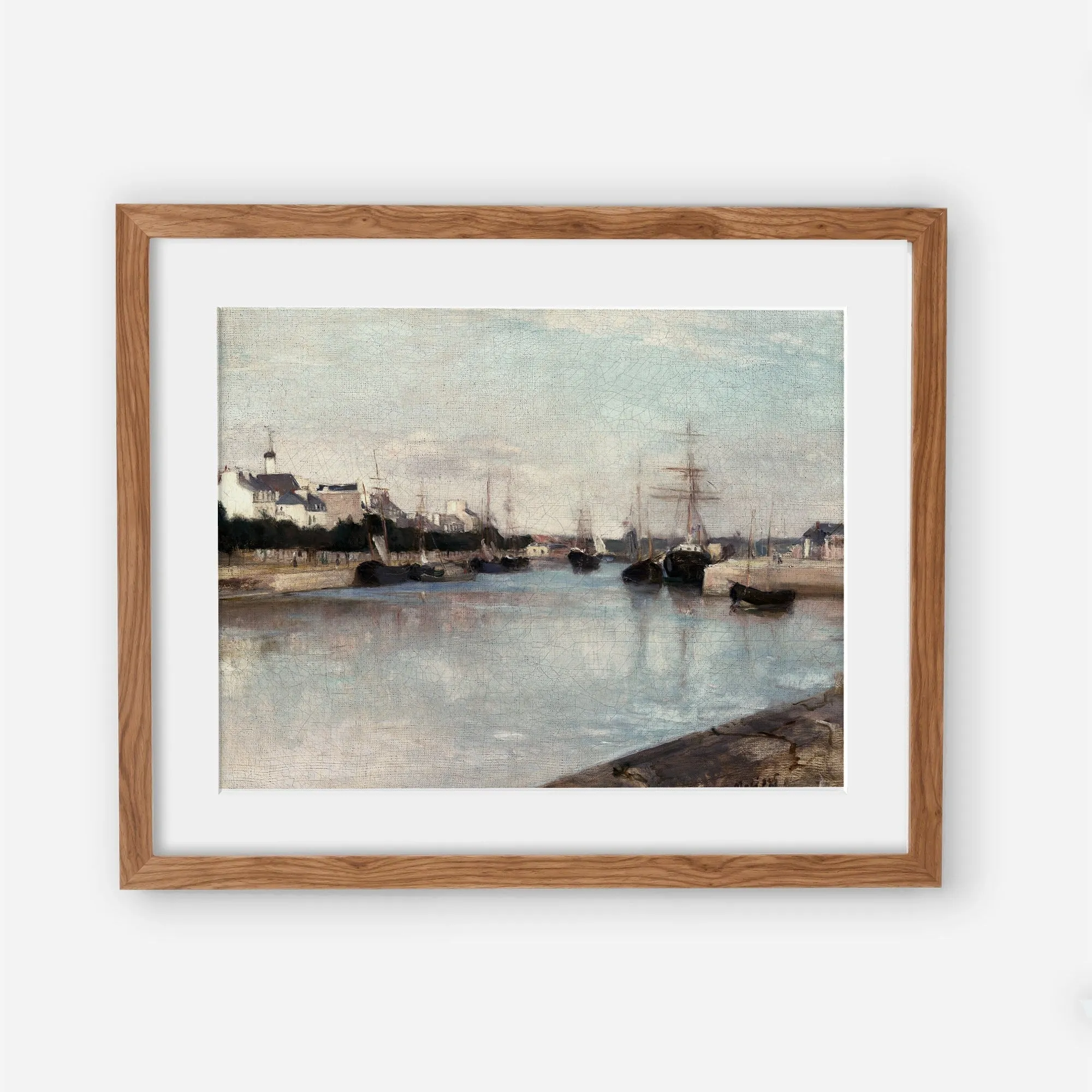 The Harbor at Lorient - Vintage Seaside Wall Art