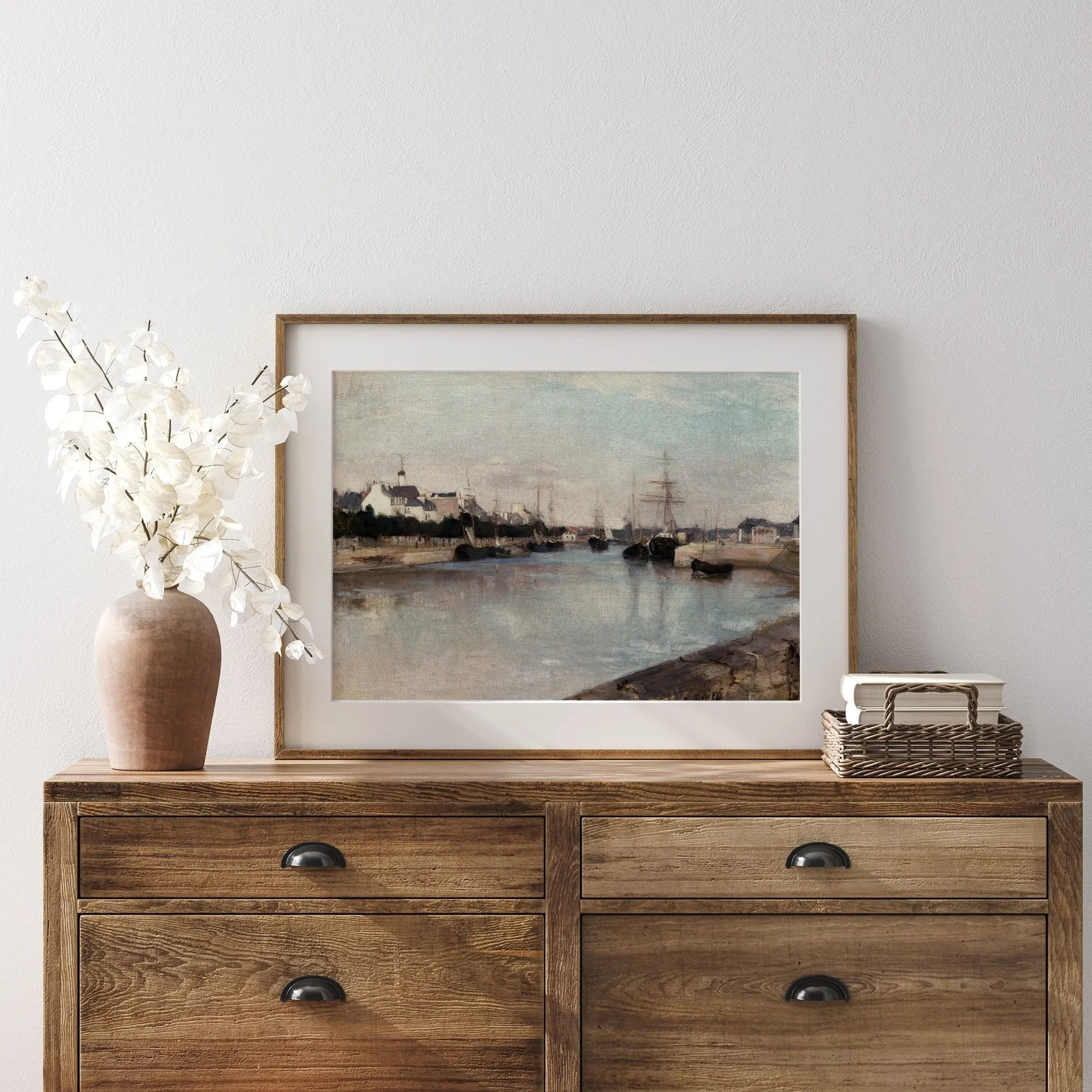 The Harbor at Lorient - Vintage Seaside Wall Art