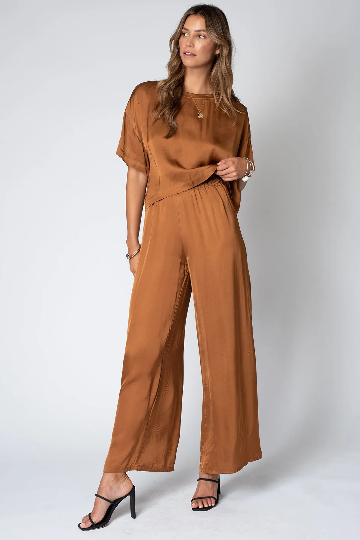 THE SILKY VENICE WIDE LEG PANT