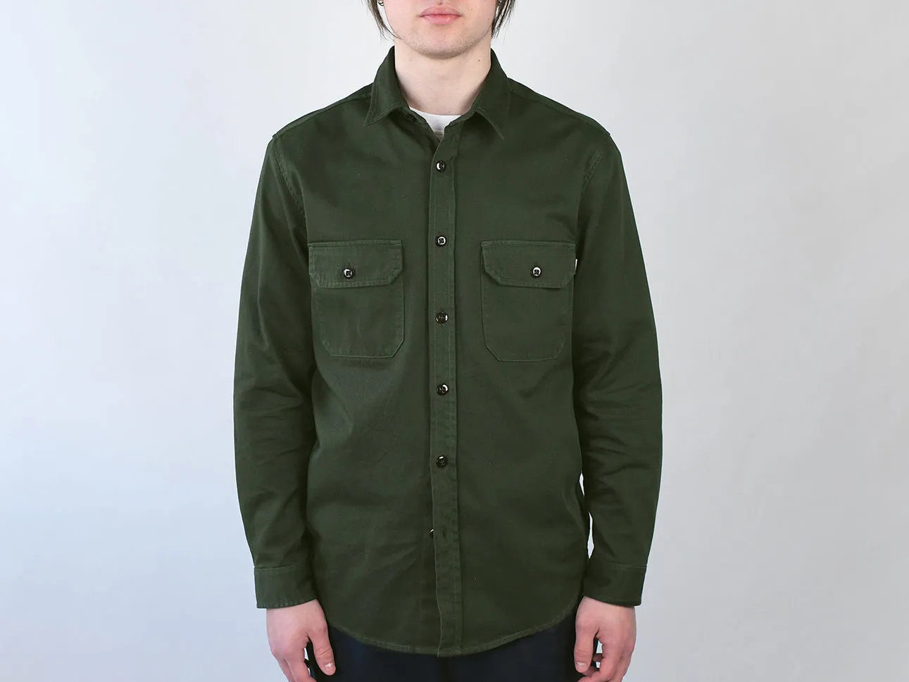 THE SMITH. WORK SHIRT. ARMY