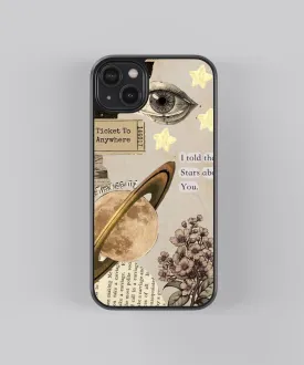 Ticket Vintage Glass Phone Case Cover