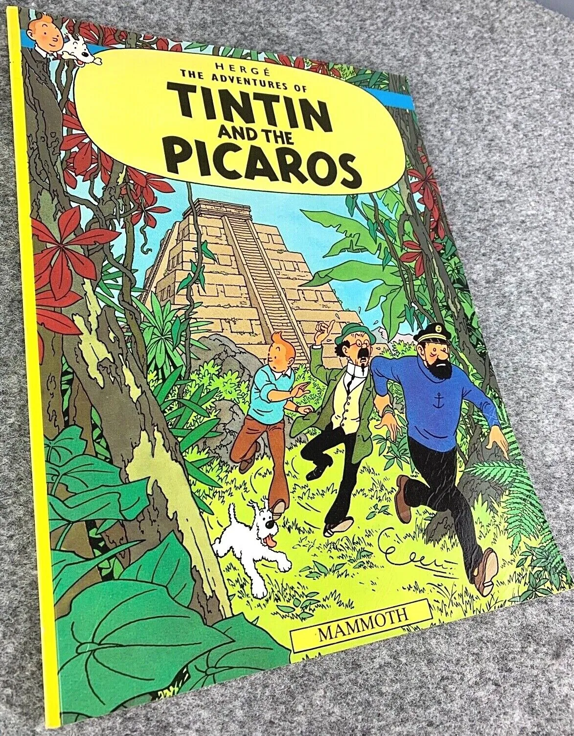 Tintin and the Picaros - Tintin Mammoth UK Paperback Edition Book 1990s