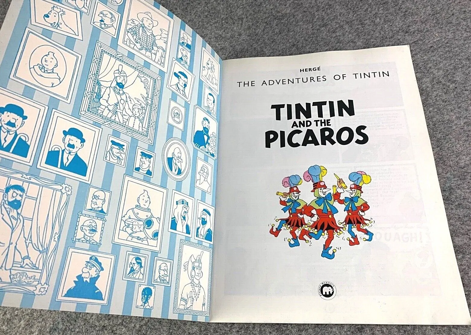 Tintin and the Picaros - Tintin Mammoth UK Paperback Edition Book 1990s