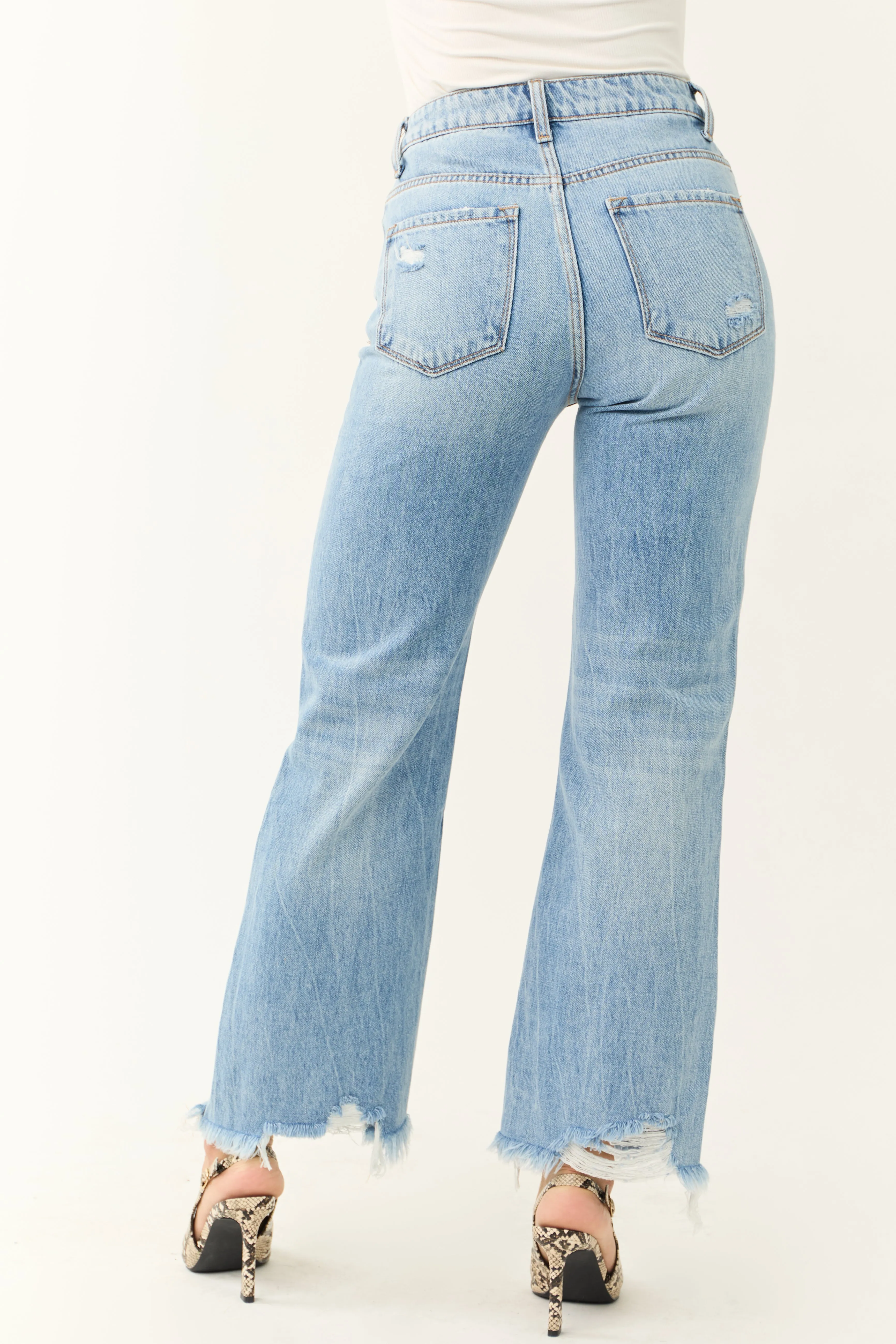 Vervet Light Wash 90's Vintage Wide Leg Jeans