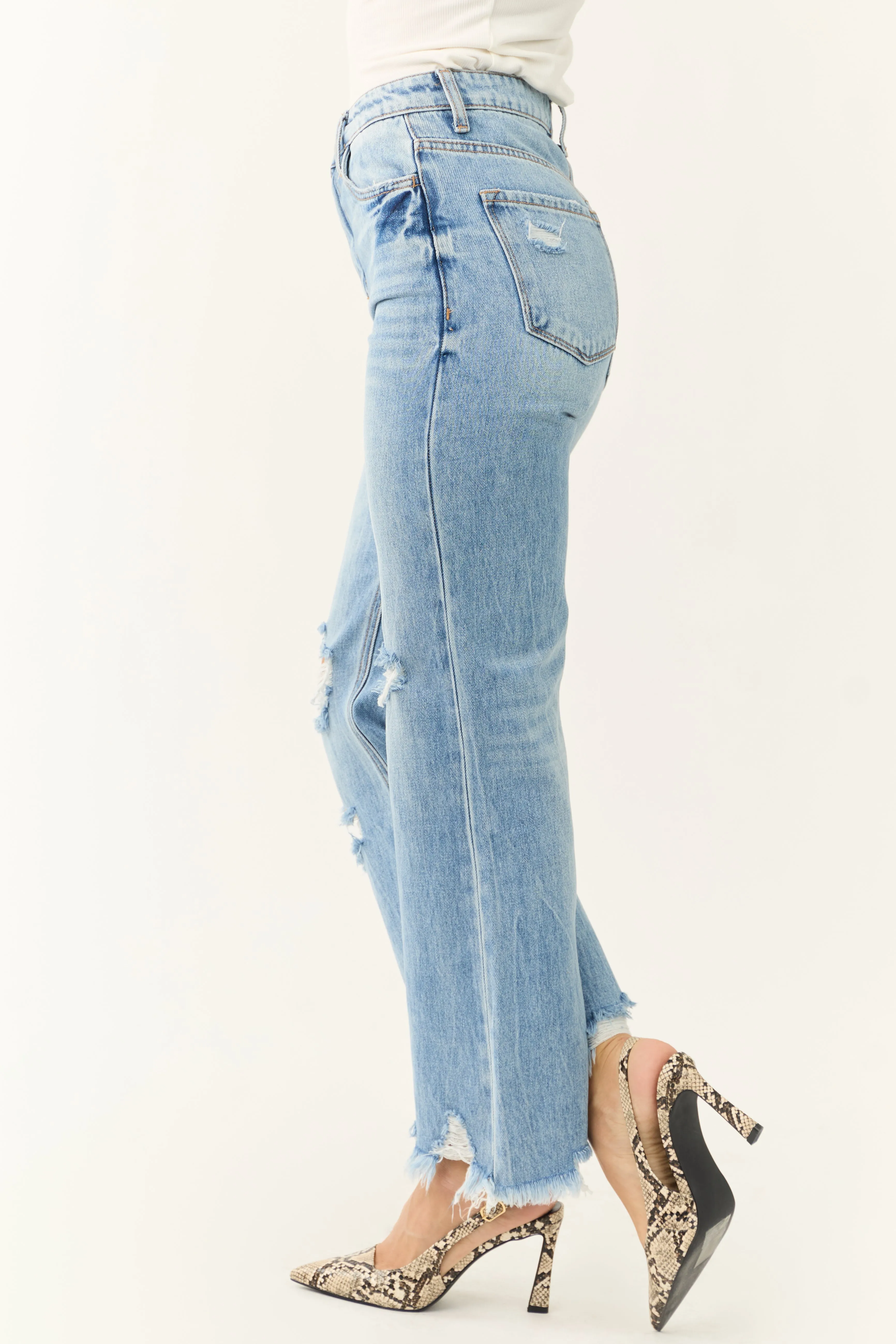 Vervet Light Wash 90's Vintage Wide Leg Jeans