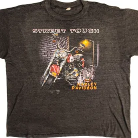 VINTAGE 3D EMBLEM HARLEY DAVIDSON TEE SHIRT 1989 SIZE XL MADE IN USA