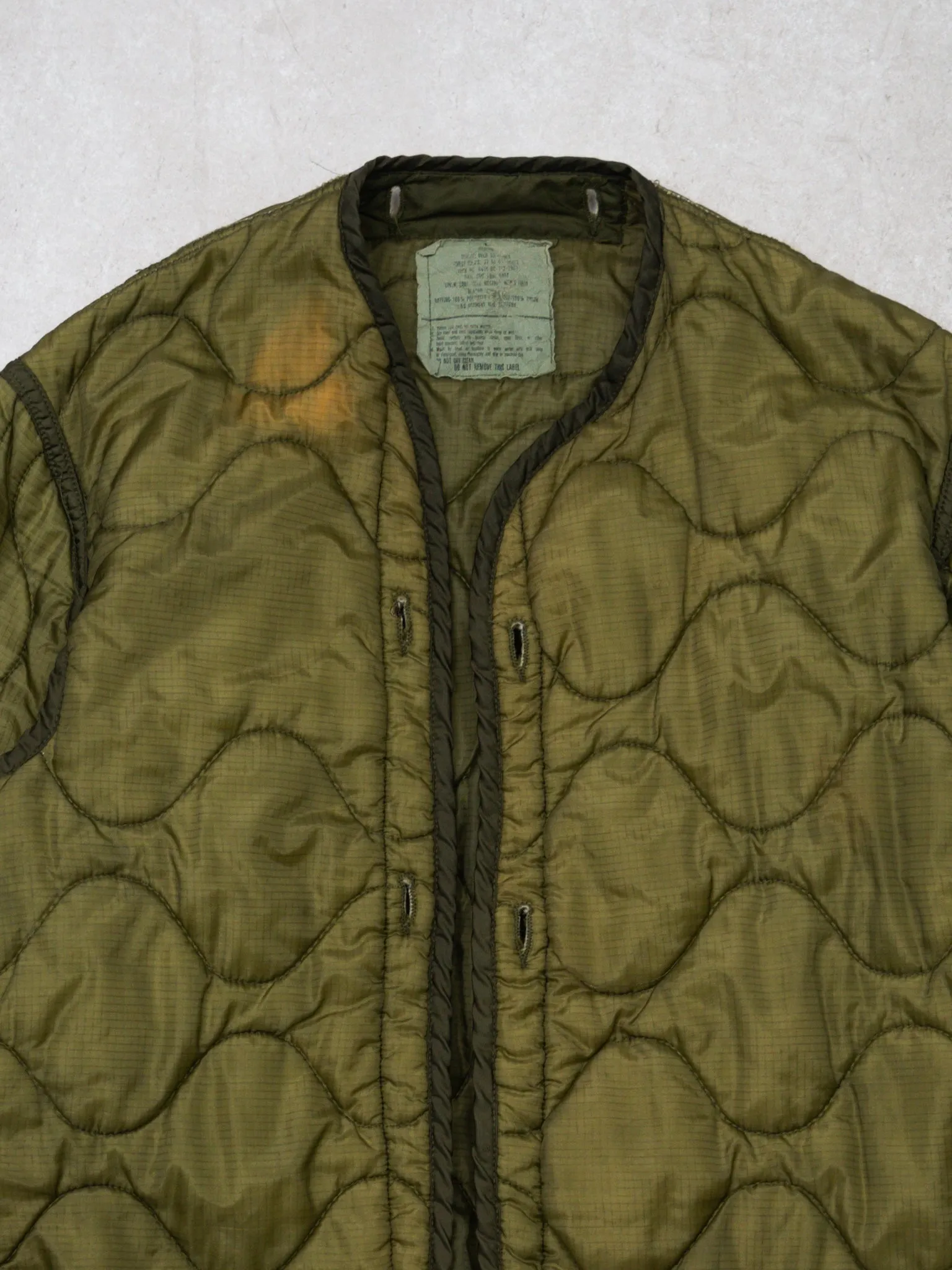 Vintage '86 Green Army Liner Jacket (L/XL)