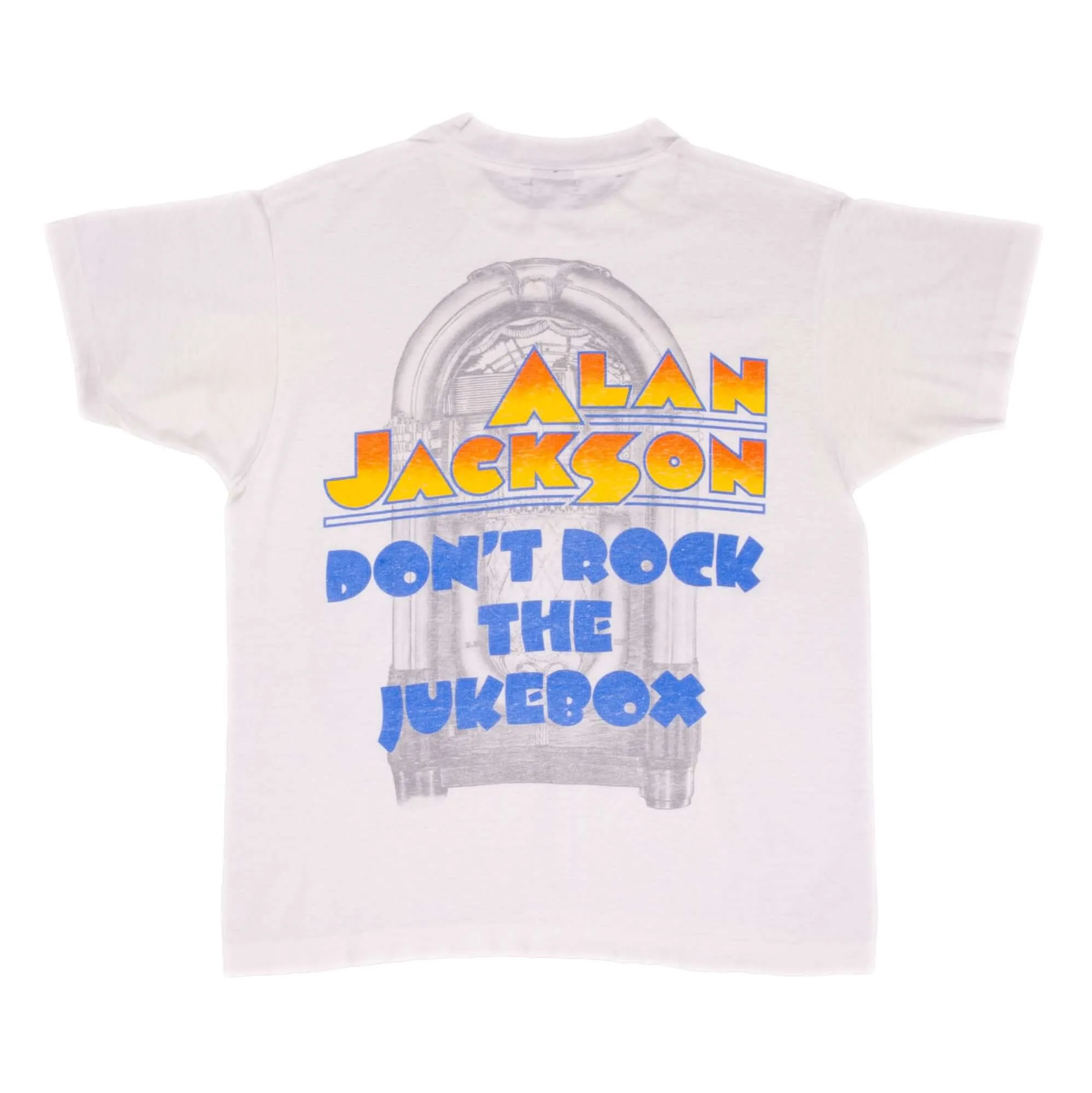 VINTAGE ALAN JACKSON DON'T ROCK THE JUKEBOX TEE SHIRT 1993 MEDIUM MADE IN USA