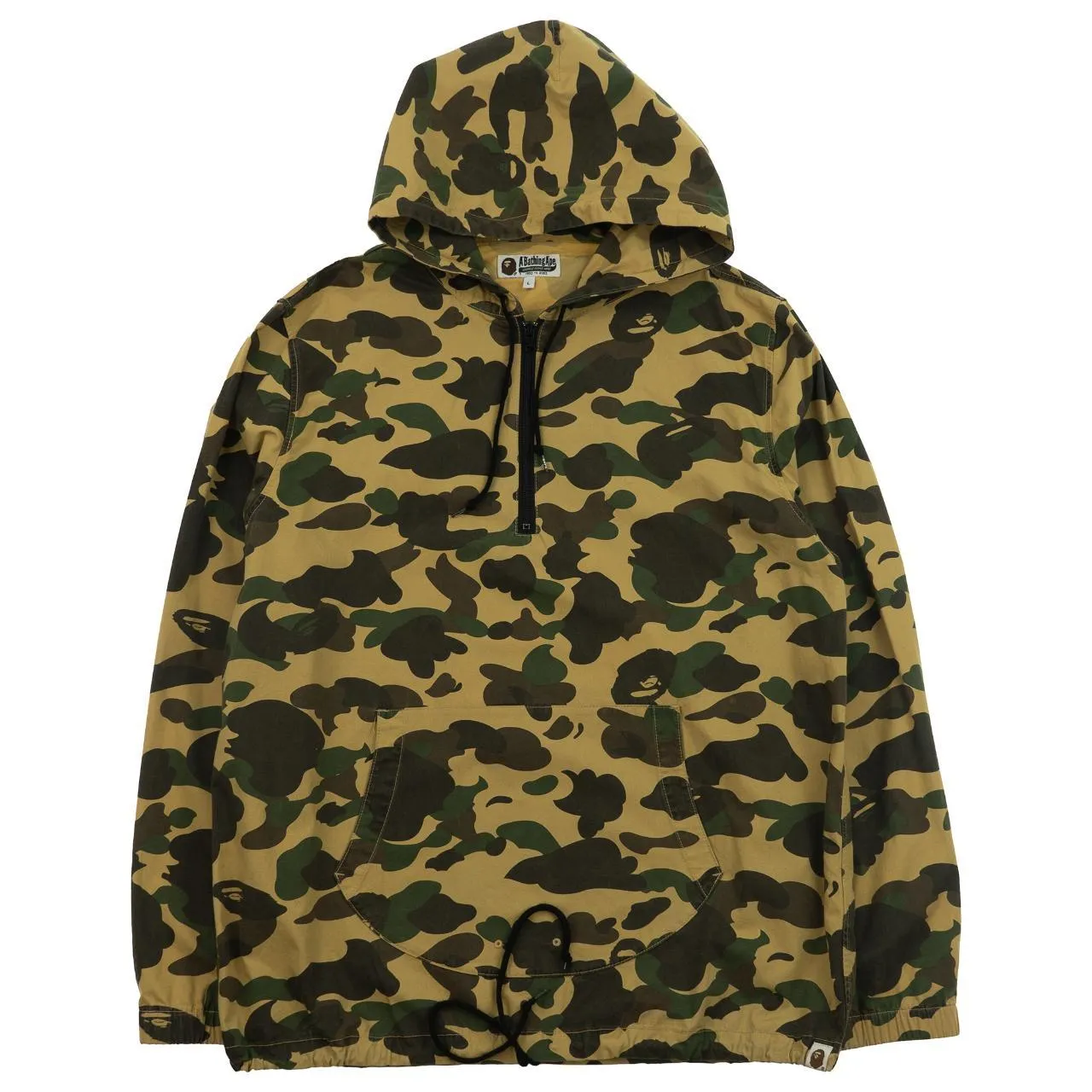 Vintage Bape Camo Q Zip Jacket Size L