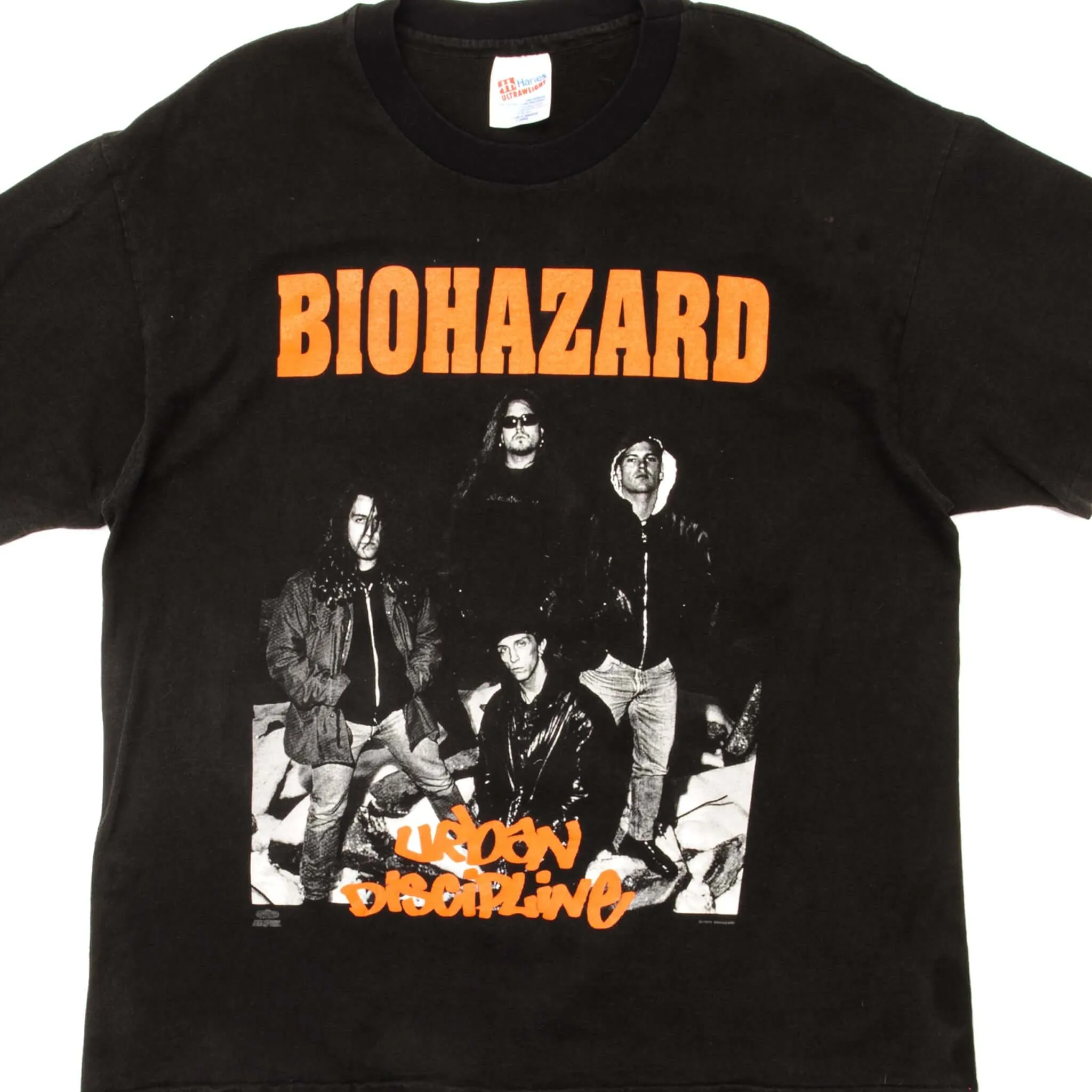 VINTAGE BIOHAZARD TEE SHIRT 1992 SIZE LARGE MADE IN USA