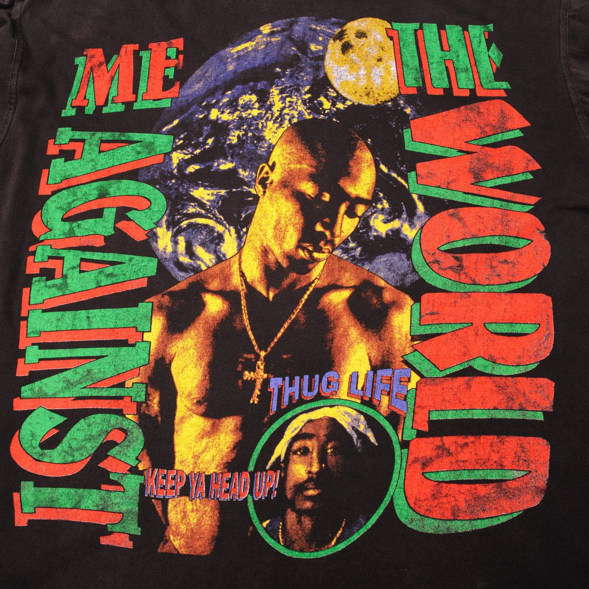 VINTAGE BOOTLEG 2PAC TEE SHIRT 1990's SIZE LARGE