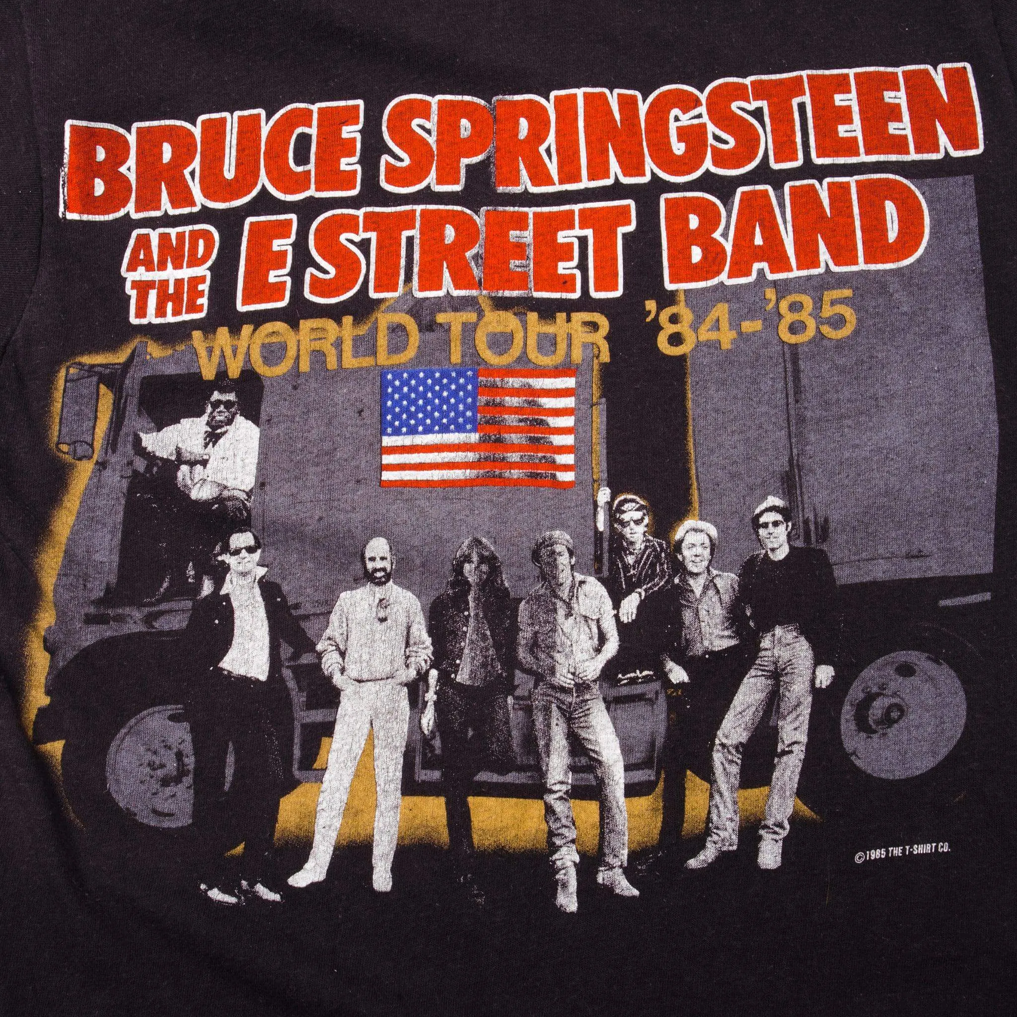 VINTAGE BRUCE SPRINGSTEEN & THE E STREET BAND TEE SHIRT 1985 SMALL MADE IN USA