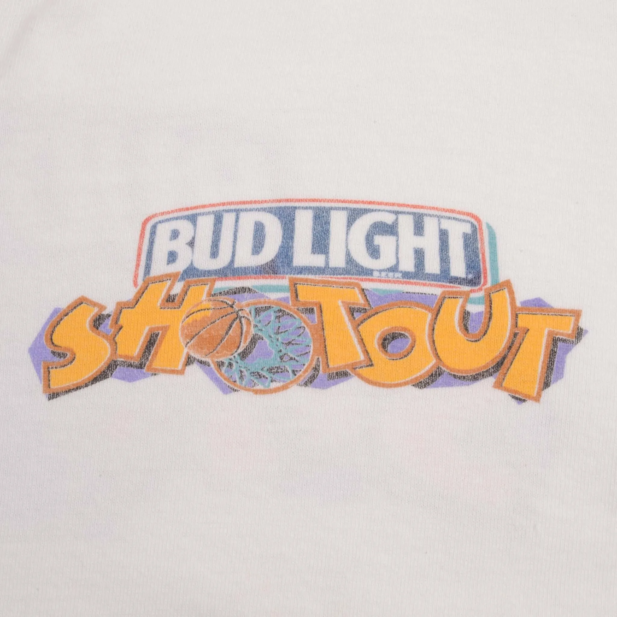 VINTAGE BUD LIGHT SHOOTOUT BUDWEISER  TEE SHIRT 1994 SIZE XL