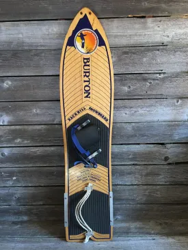 Vintage Burton Backhill Snowboard "Patent Pending"