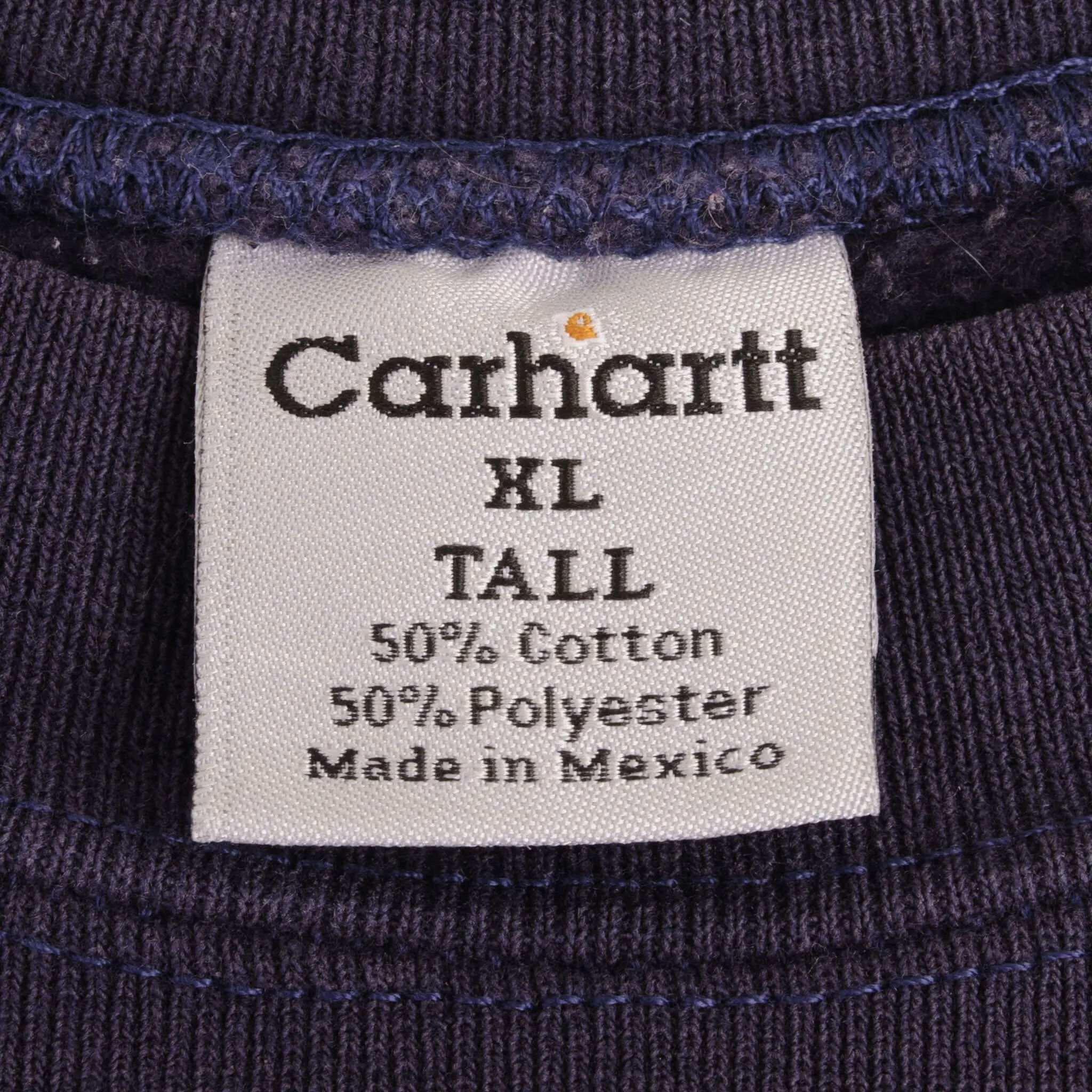 VINTAGE CARHARTT NAVY BLUE HEAVYWEIGHT CREWNECK SWEATSHIRT SIZE XL TALL