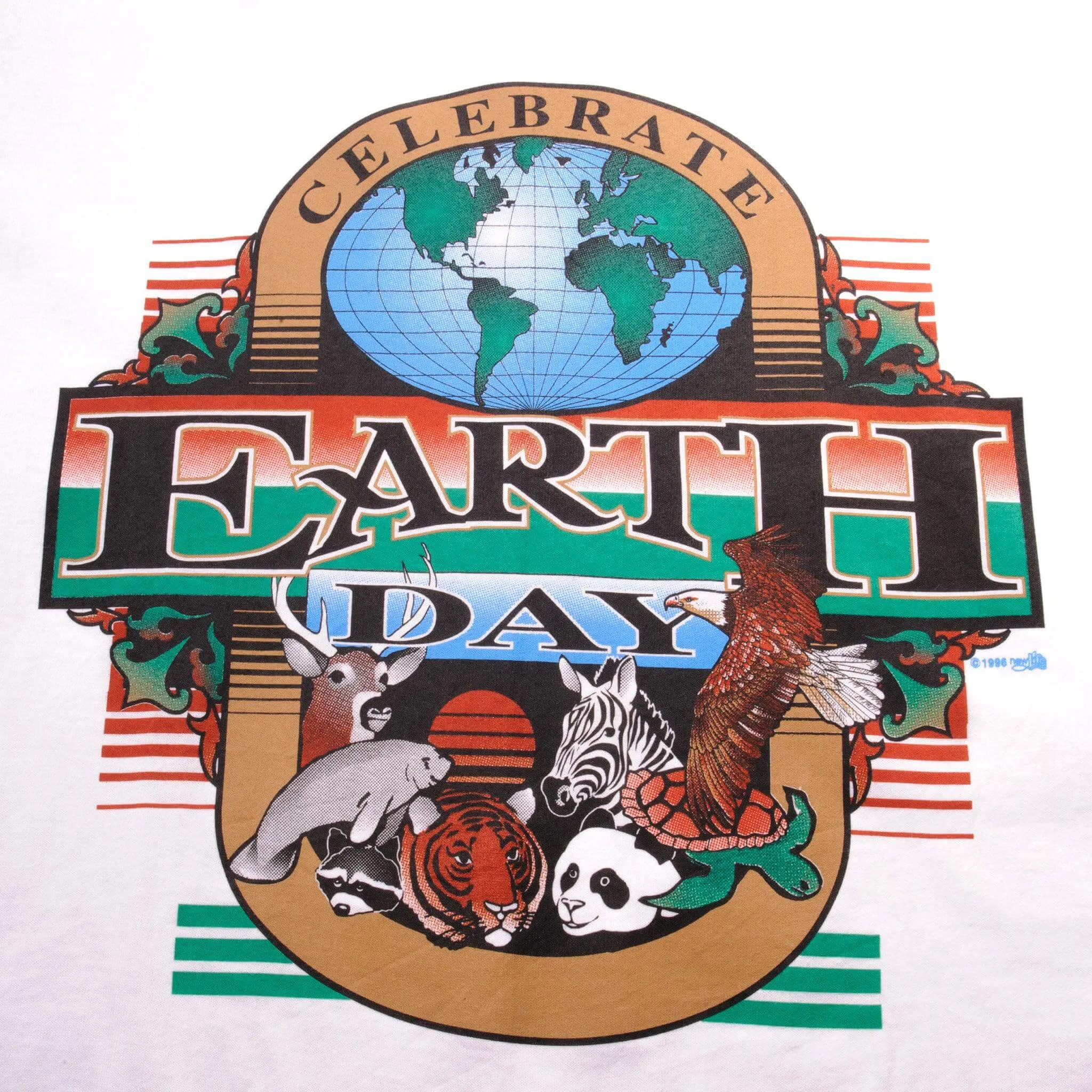 VINTAGE CELEBRATE EARTH DAY TEE SHIRT 1996 SIZE LARGE