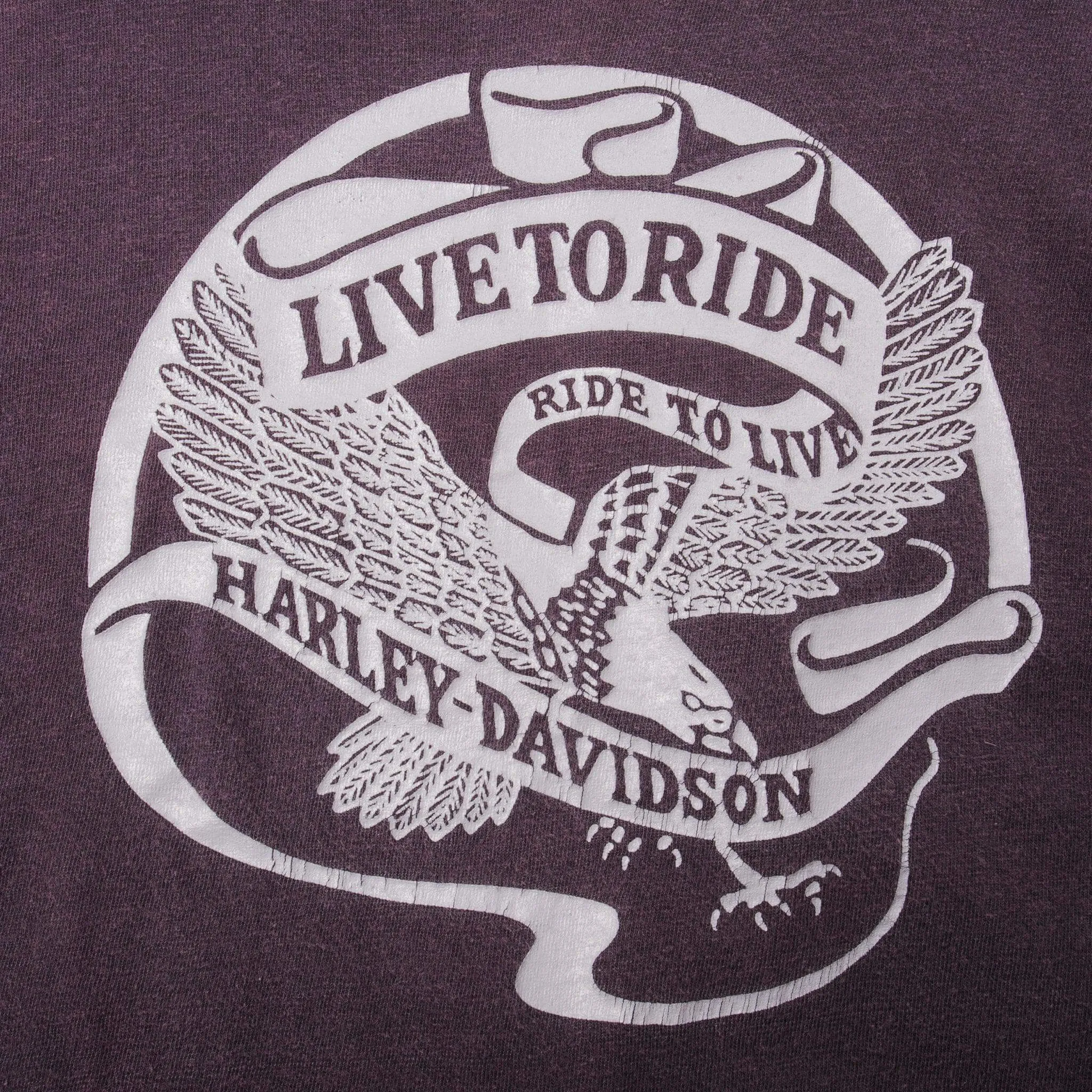 VINTAGE CHAMPION HARLEY DAVIDSON TEE SHIRT 1970s SIZE MEDIUM MADE IN USA