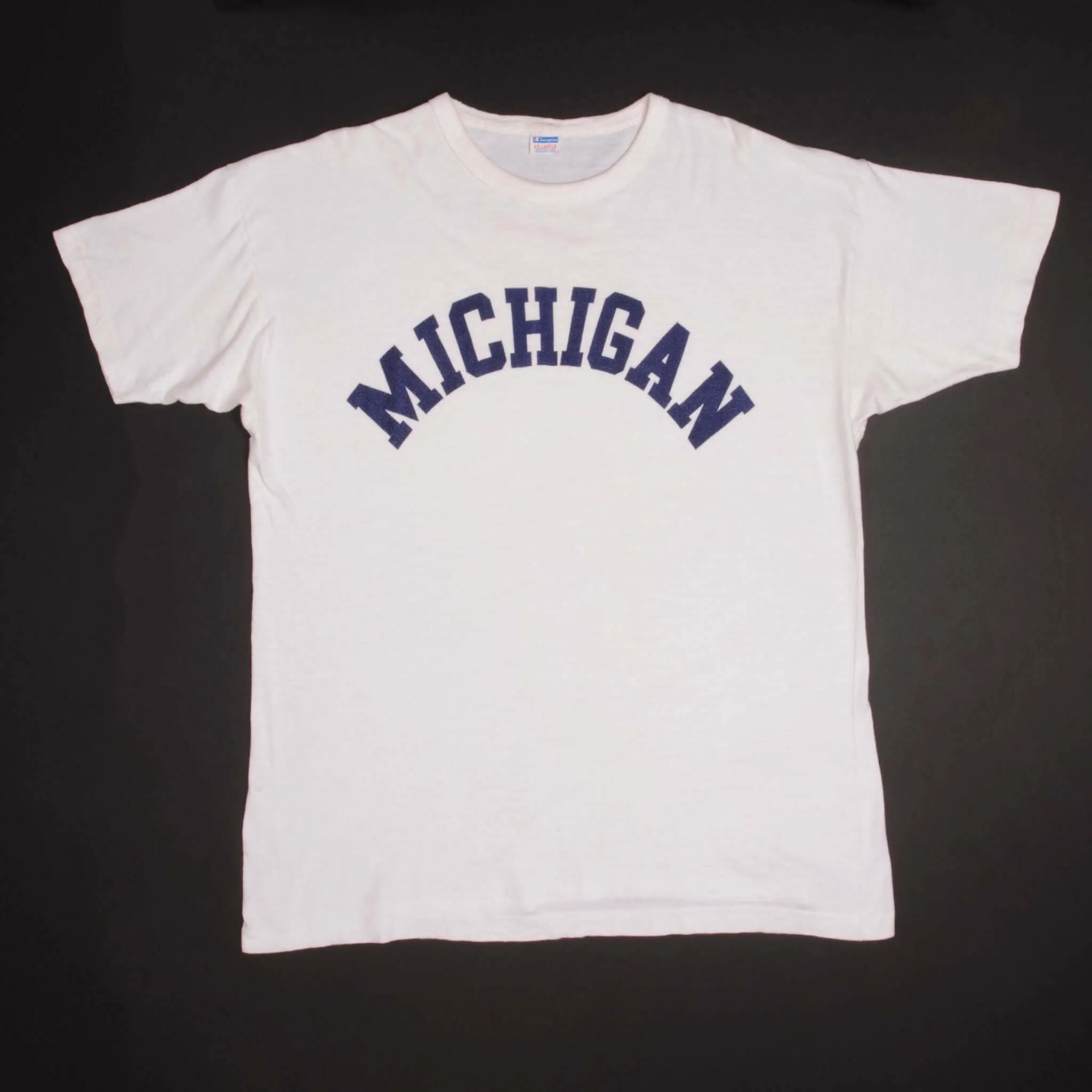 VINTAGE CHAMPION MICHIGAN UNIVERSITY TEE SHIRT 1970s SIZE XL MADE IN USA