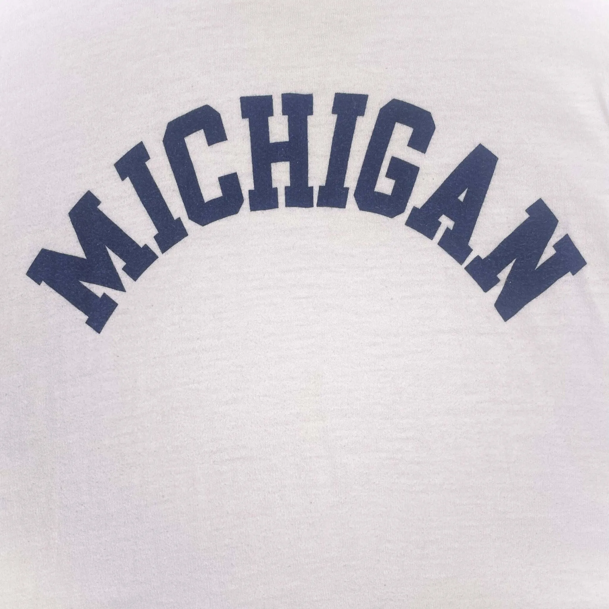 VINTAGE CHAMPION MICHIGAN UNIVERSITY TEE SHIRT 1970s SIZE XL MADE IN USA