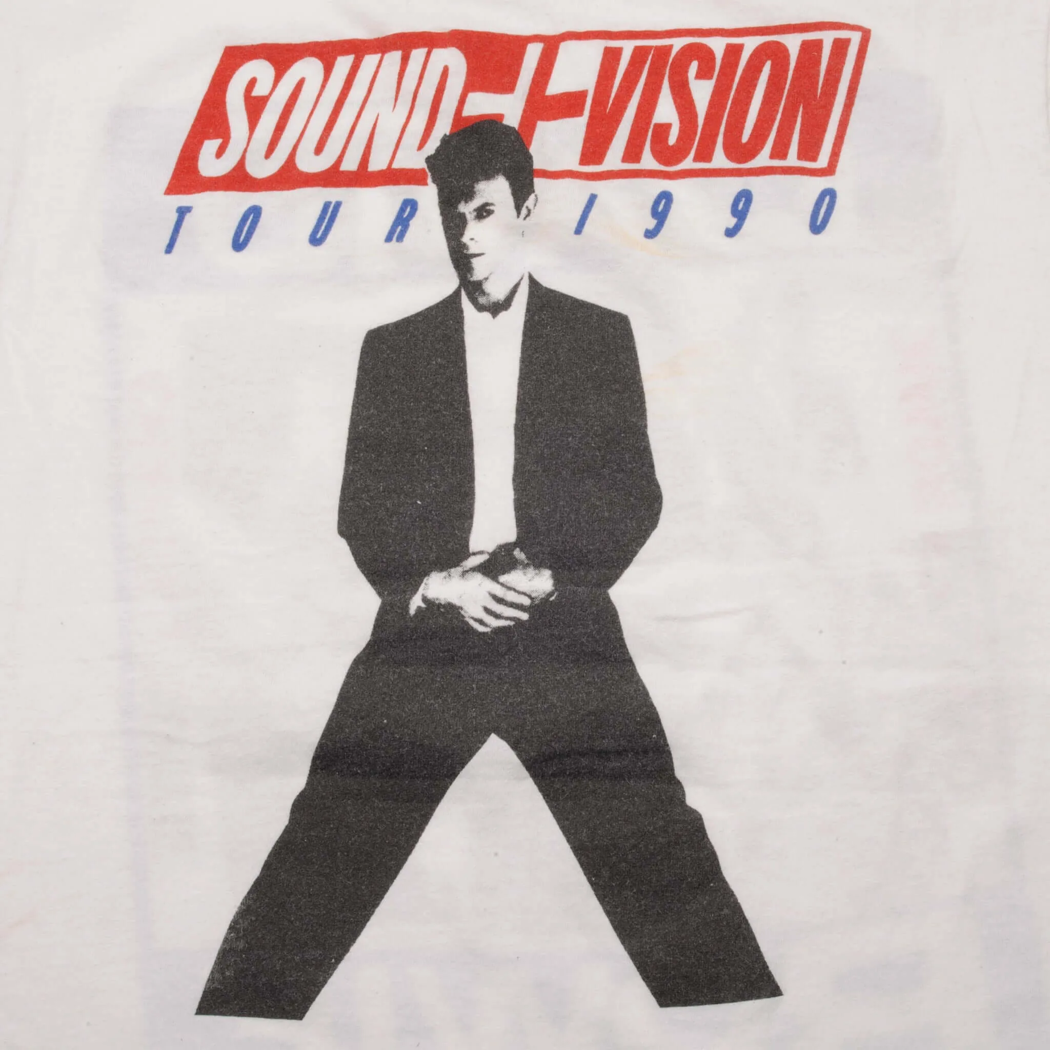 VINTAGE DAVID BOWIE SOUND VISION TEE SHIRT 1990 SIZE XS MADE IN USA