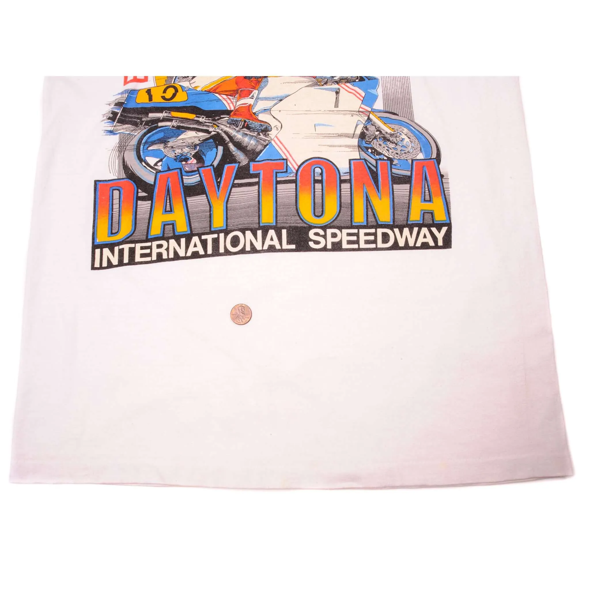 VINTAGE DAYTONA BIKE WEEK LONG SLEEVES TEE SHIRT 1990s SIZE MEDIUM MADE IN USA