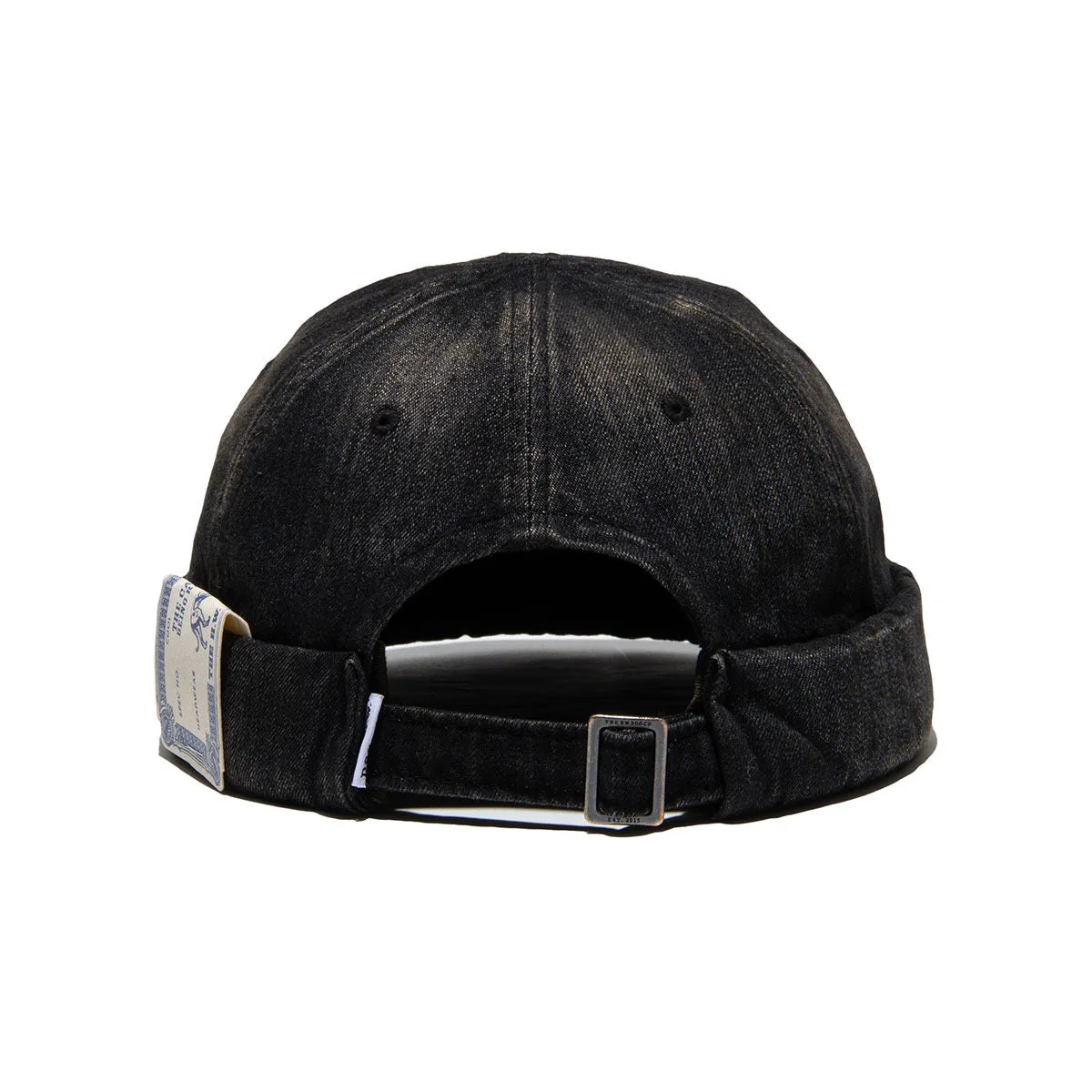 VINTAGE DENIM ROLL CAP - Black