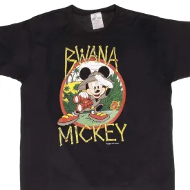 VINTAGE DISNEY BWANA MICKEY MOUSE 1980S TEE SHIRT SIZE XL MADE IN USA