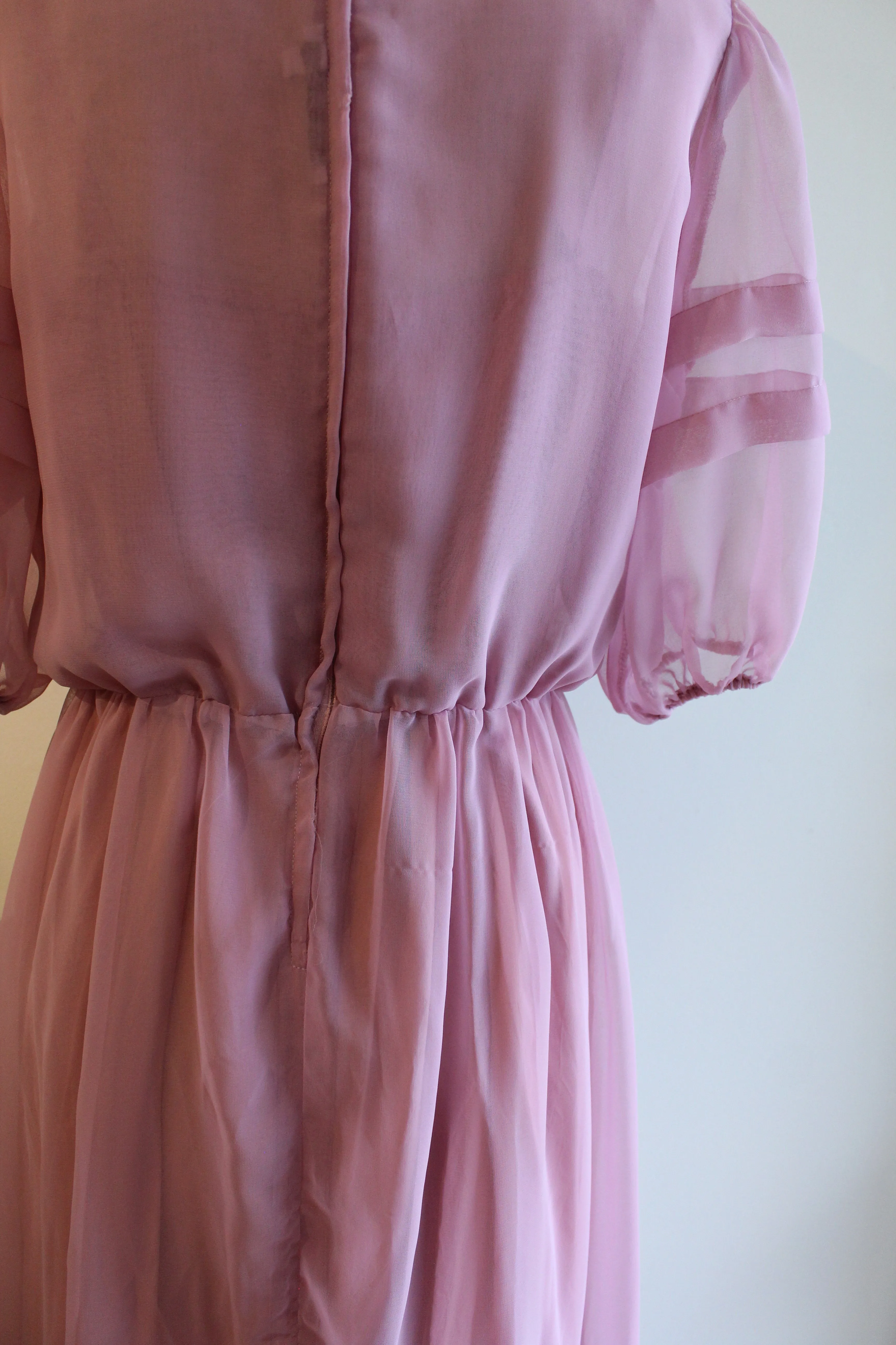 Vintage Dusty Rose Gown Dress