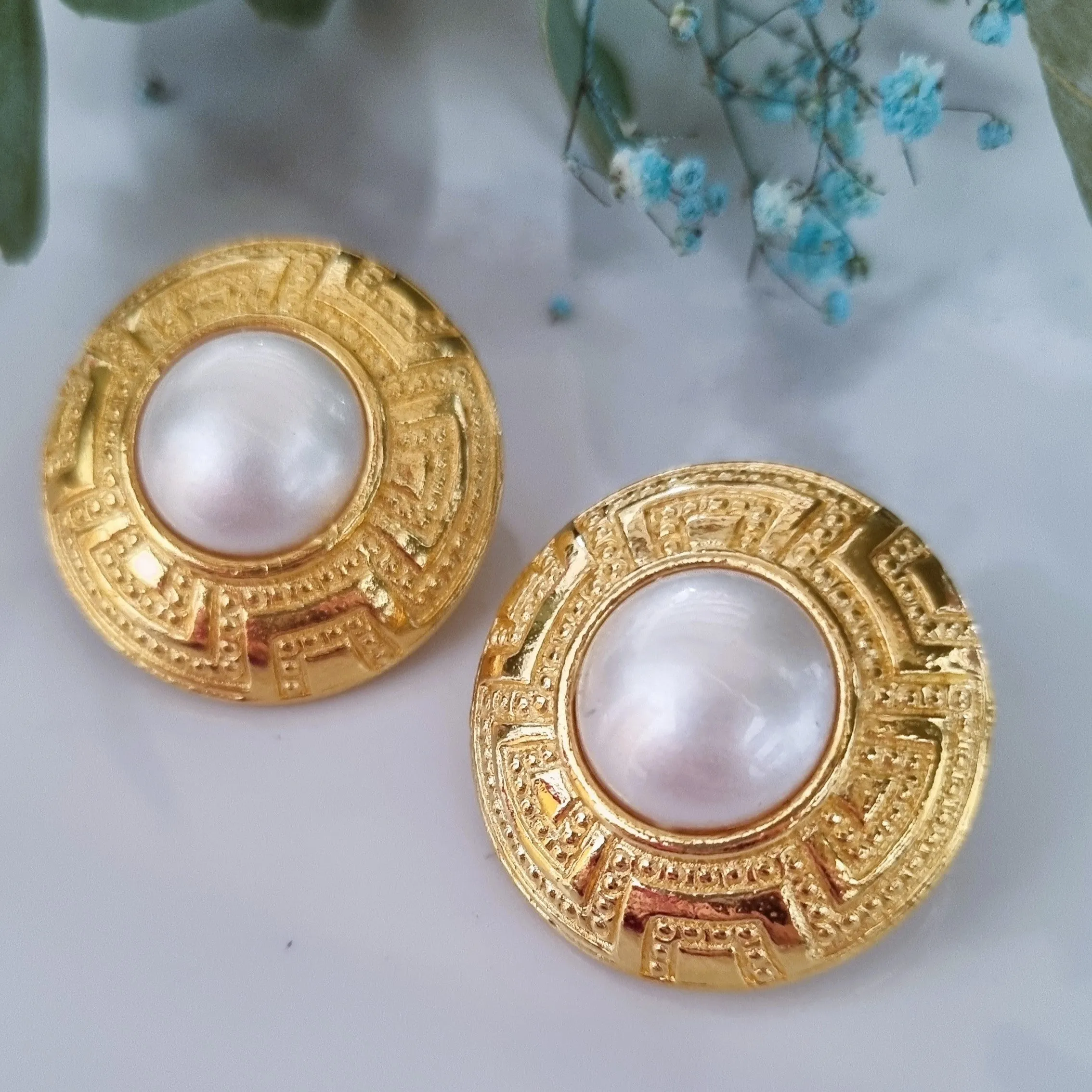 Vintage earrings - Big pearls