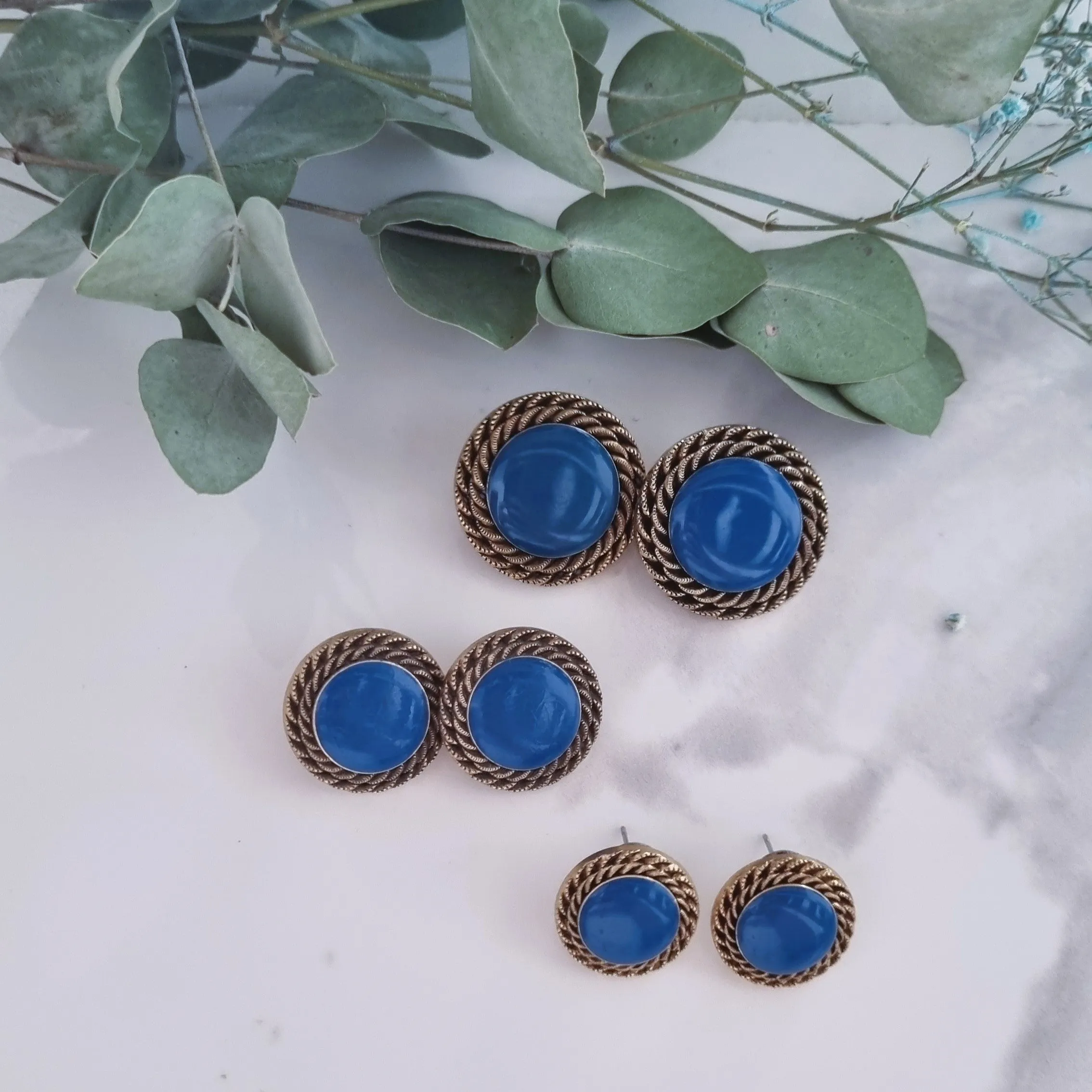 Vintage earrings - Blue