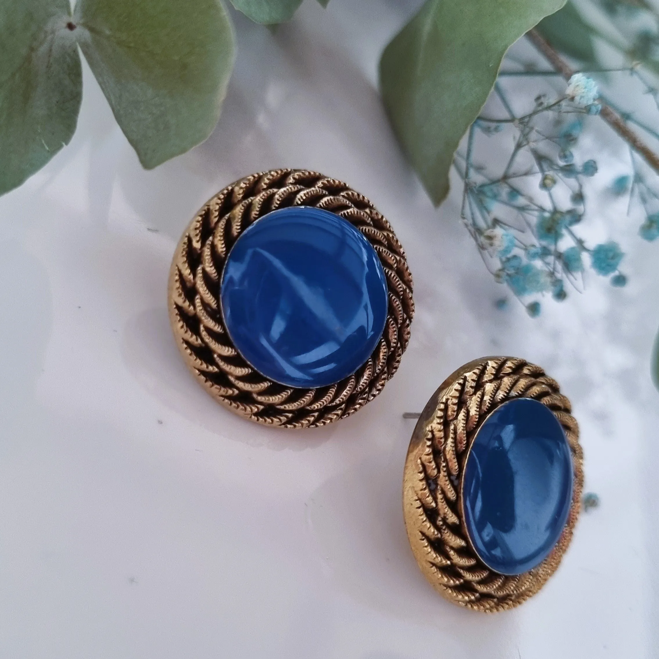 Vintage earrings - Blue