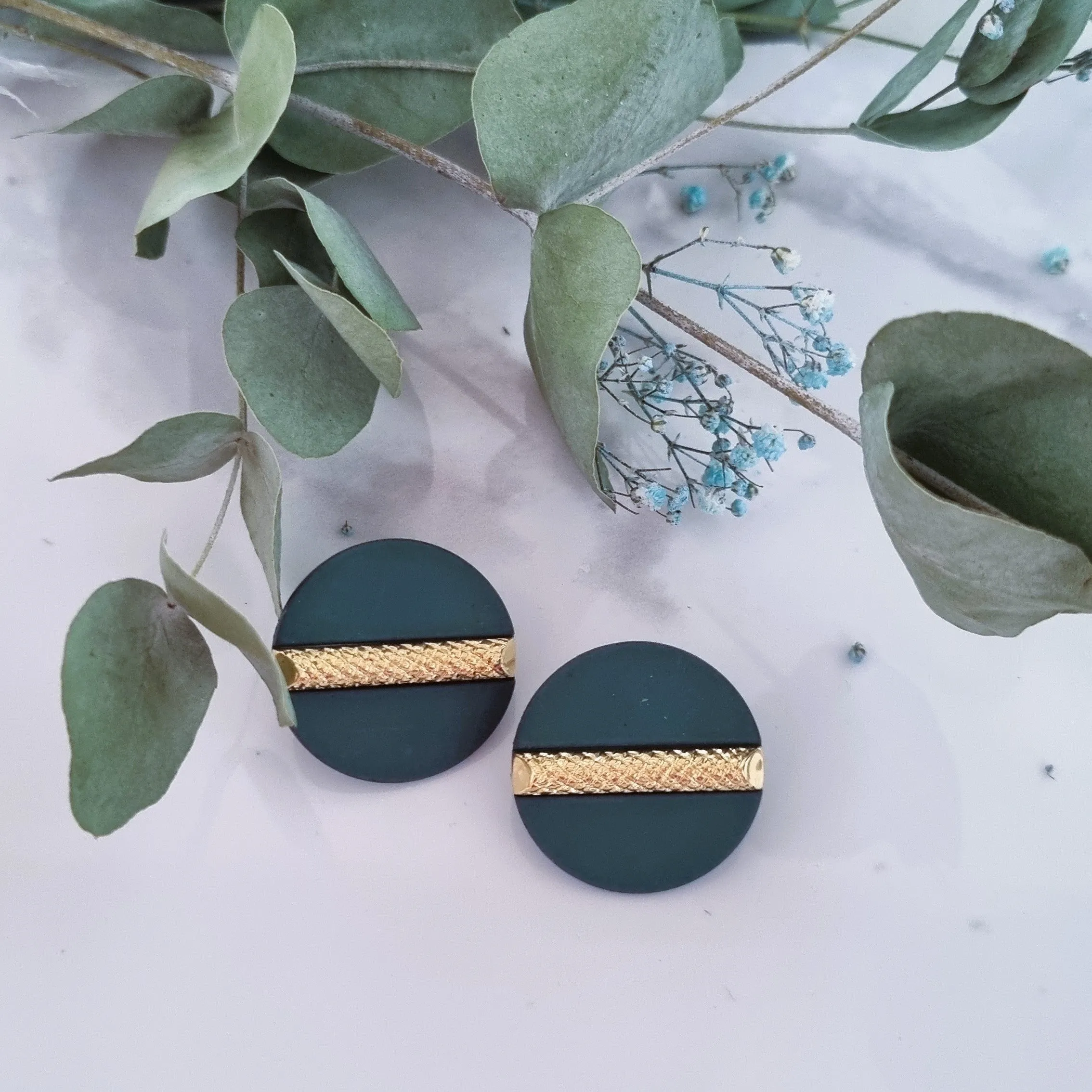 Vintage earrings - Green