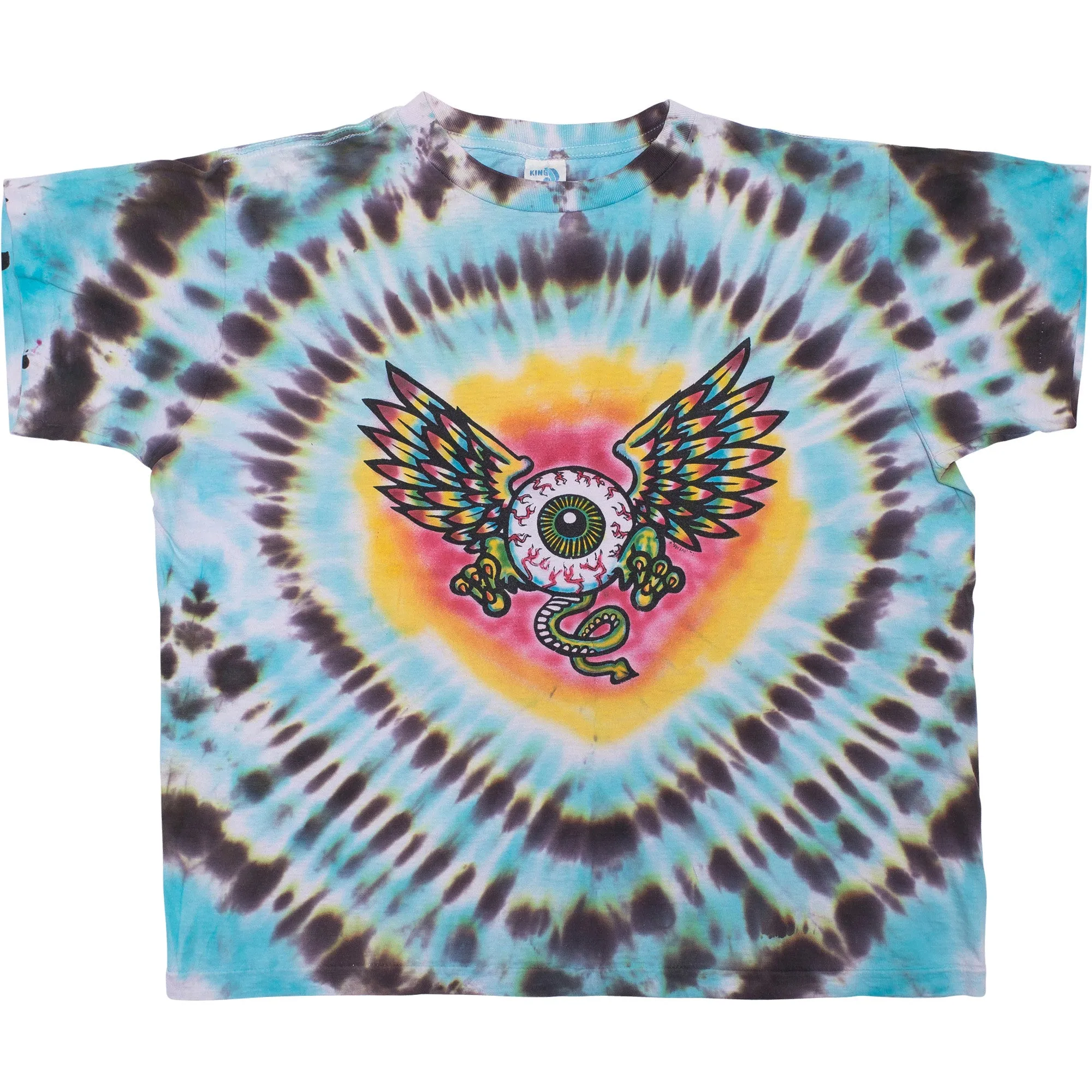 VINTAGE EYEBALL TIE DYE TEE