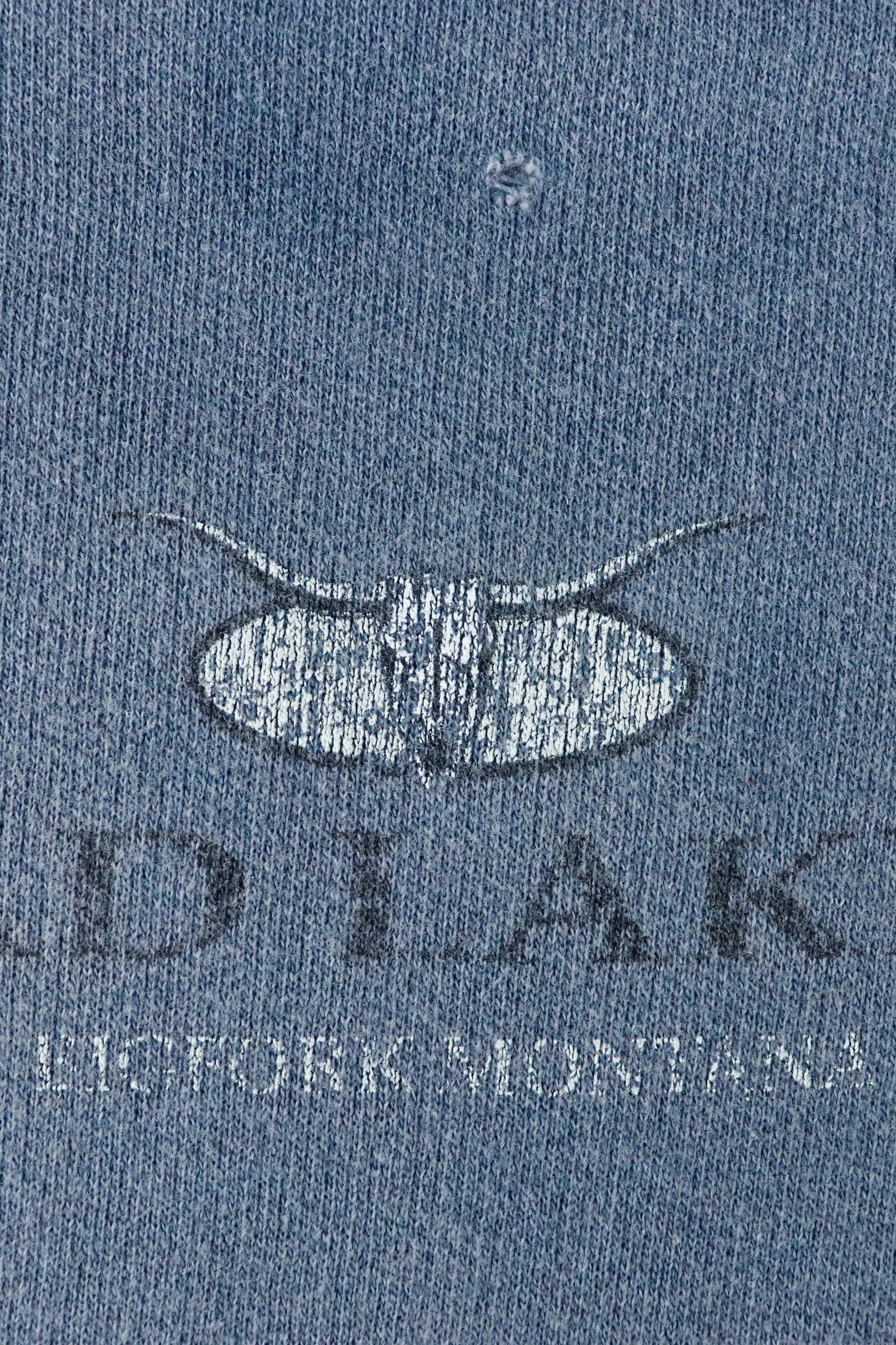 Vintage Flathead Lake Lodge Montana Sweatshirt Sz XL