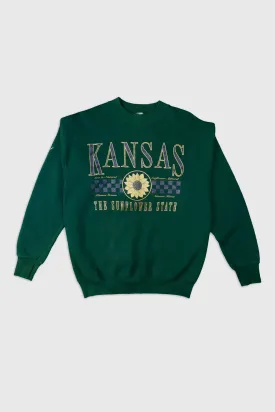 Vintage Kansas The Sunflower State Sweatshirt Sz M