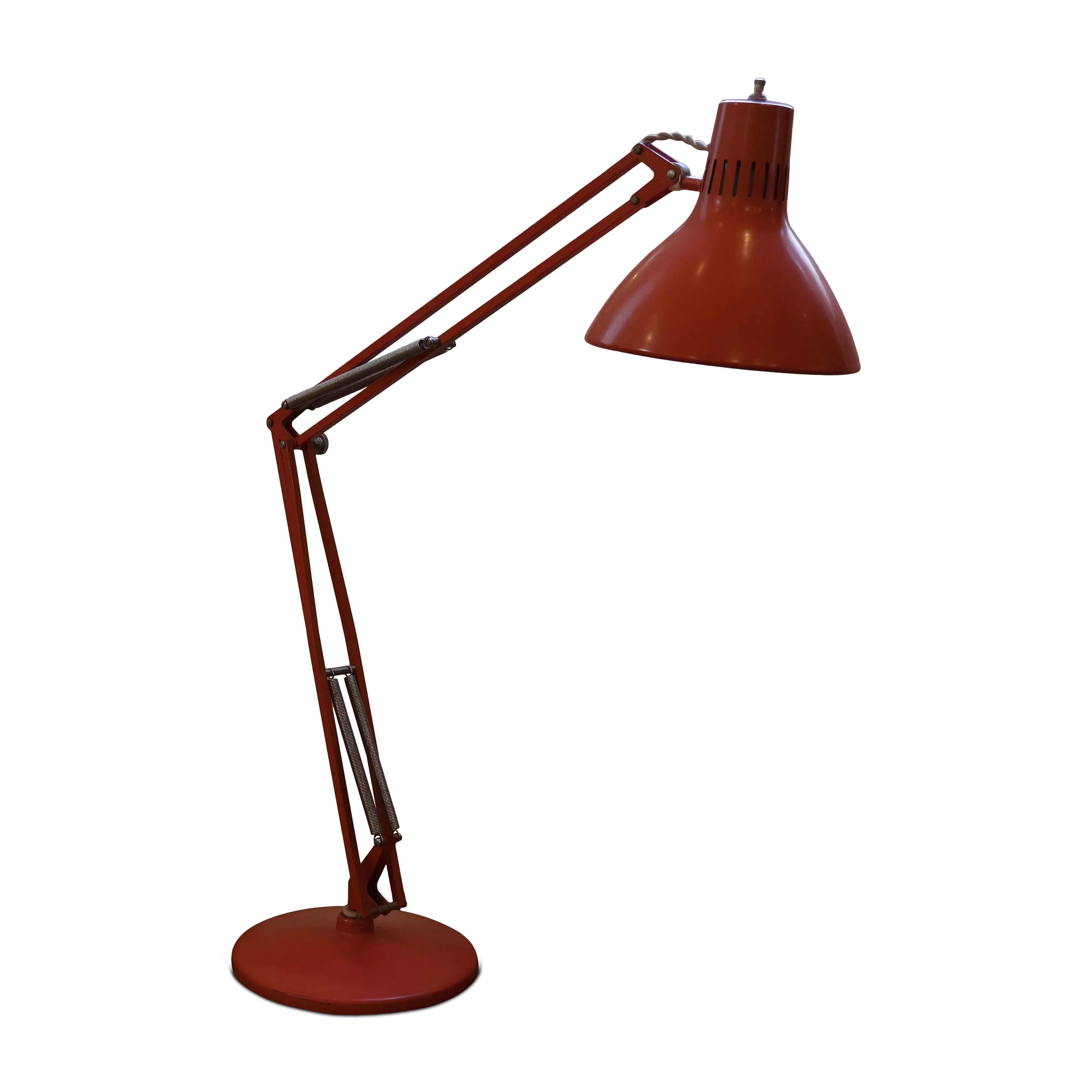 Vintage Orange Task Lamp, 1960s (NYC)