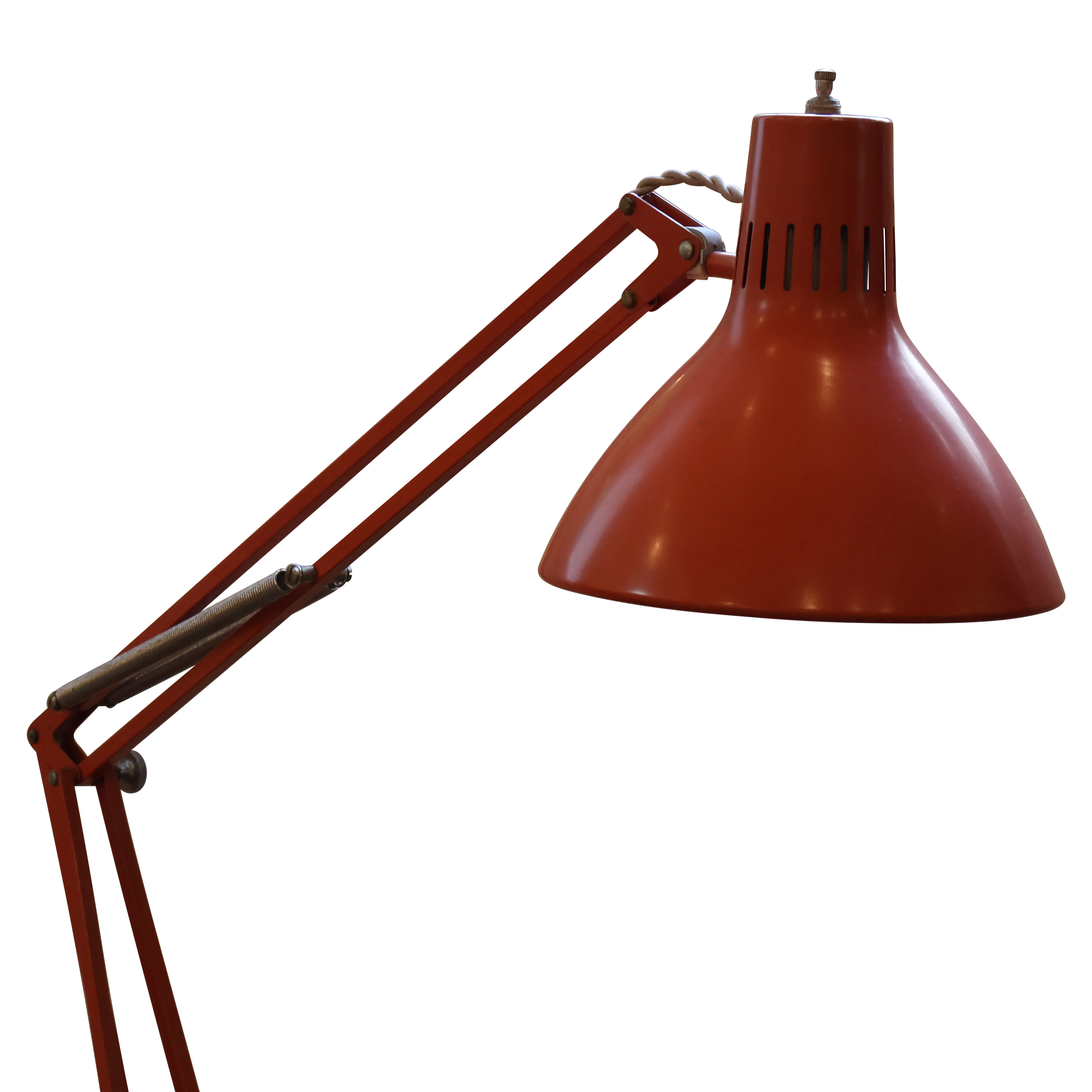 Vintage Orange Task Lamp, 1960s (NYC)