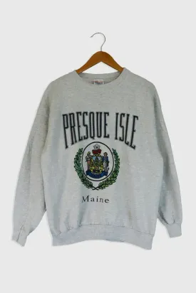 Vintage Presque Isle Maine Sweatshirt Sz L