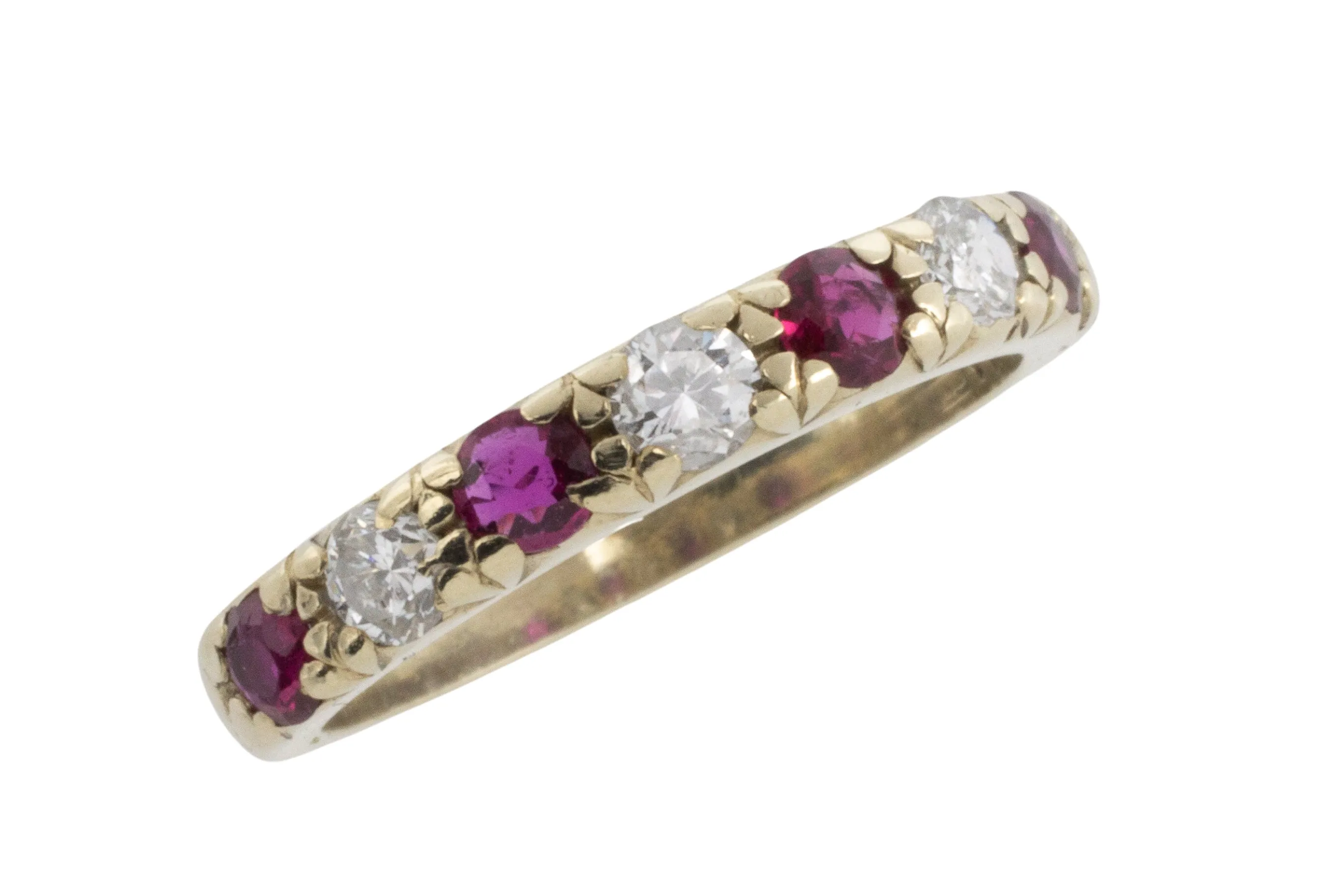 Vintage ruby and dimaond ring