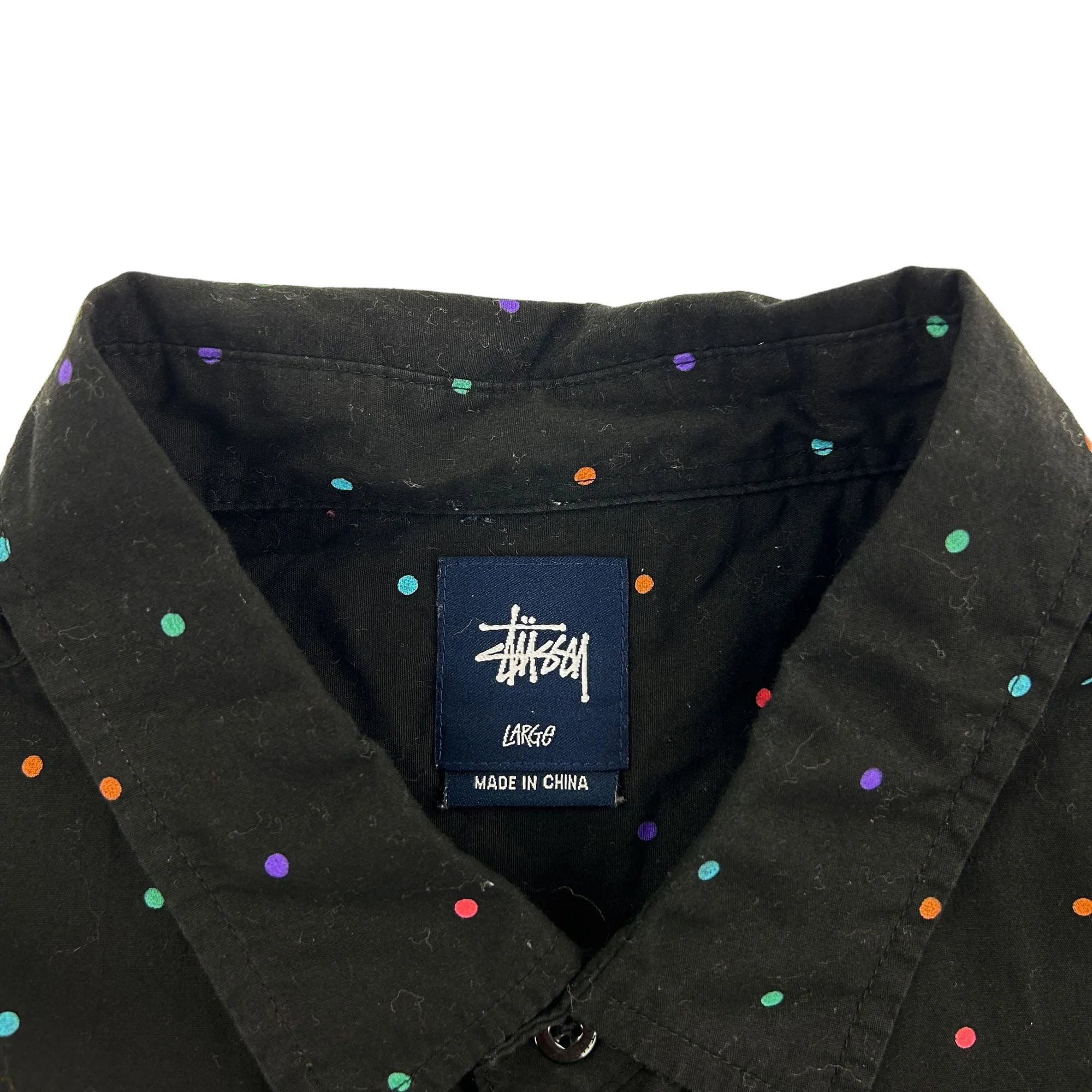 Vintage Stussy Polka Dot Shirt Size L