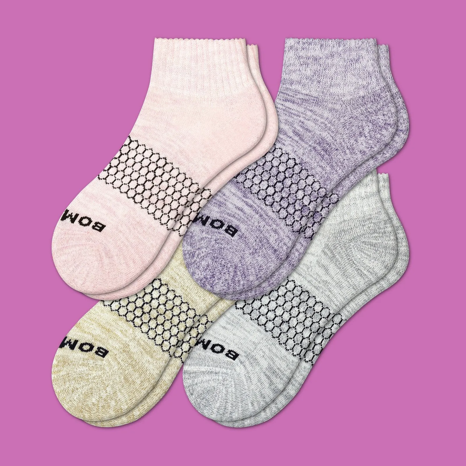 Women's Sparkle Quarter Sock 4-Pack