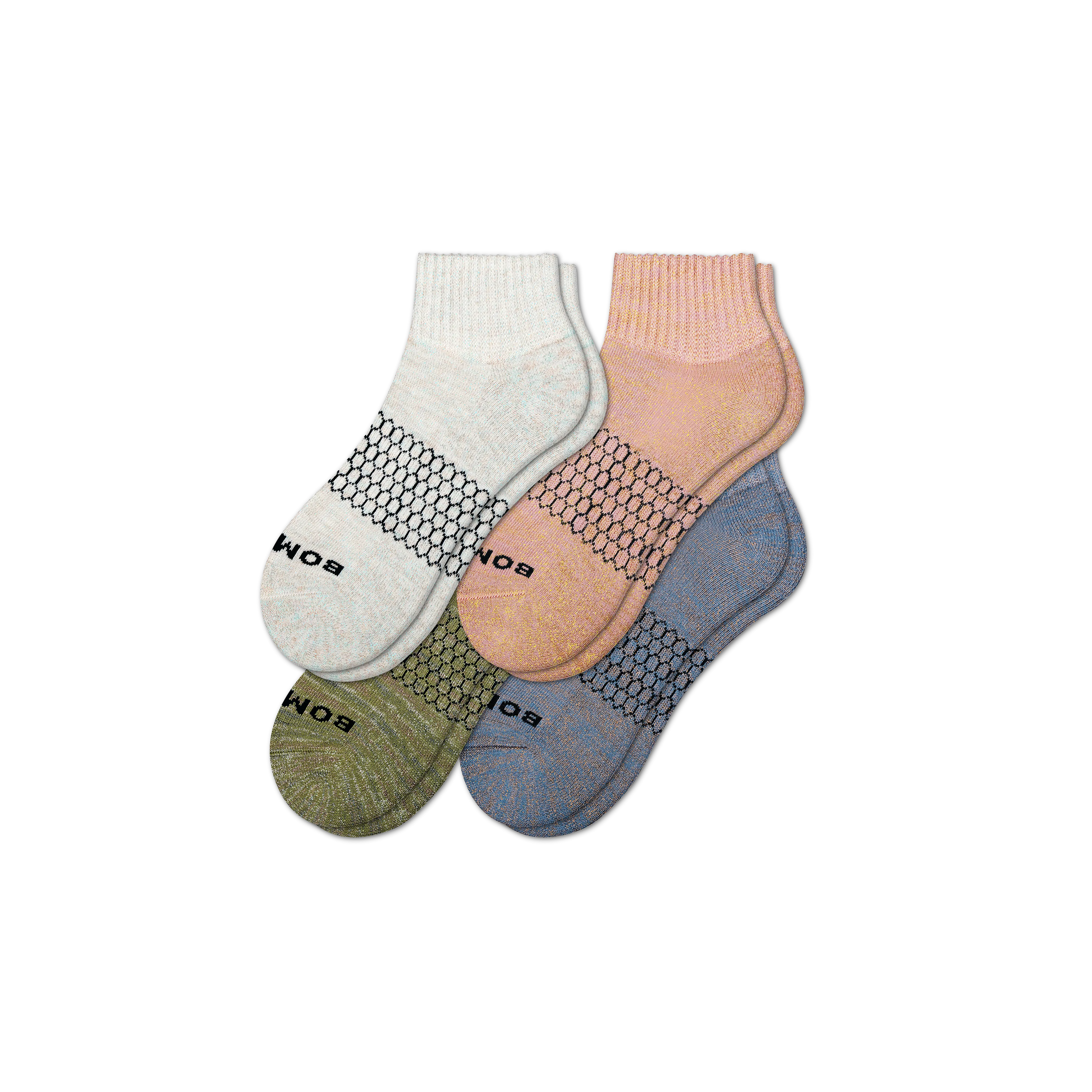 Women's Sparkle Quarter Sock 4-Pack